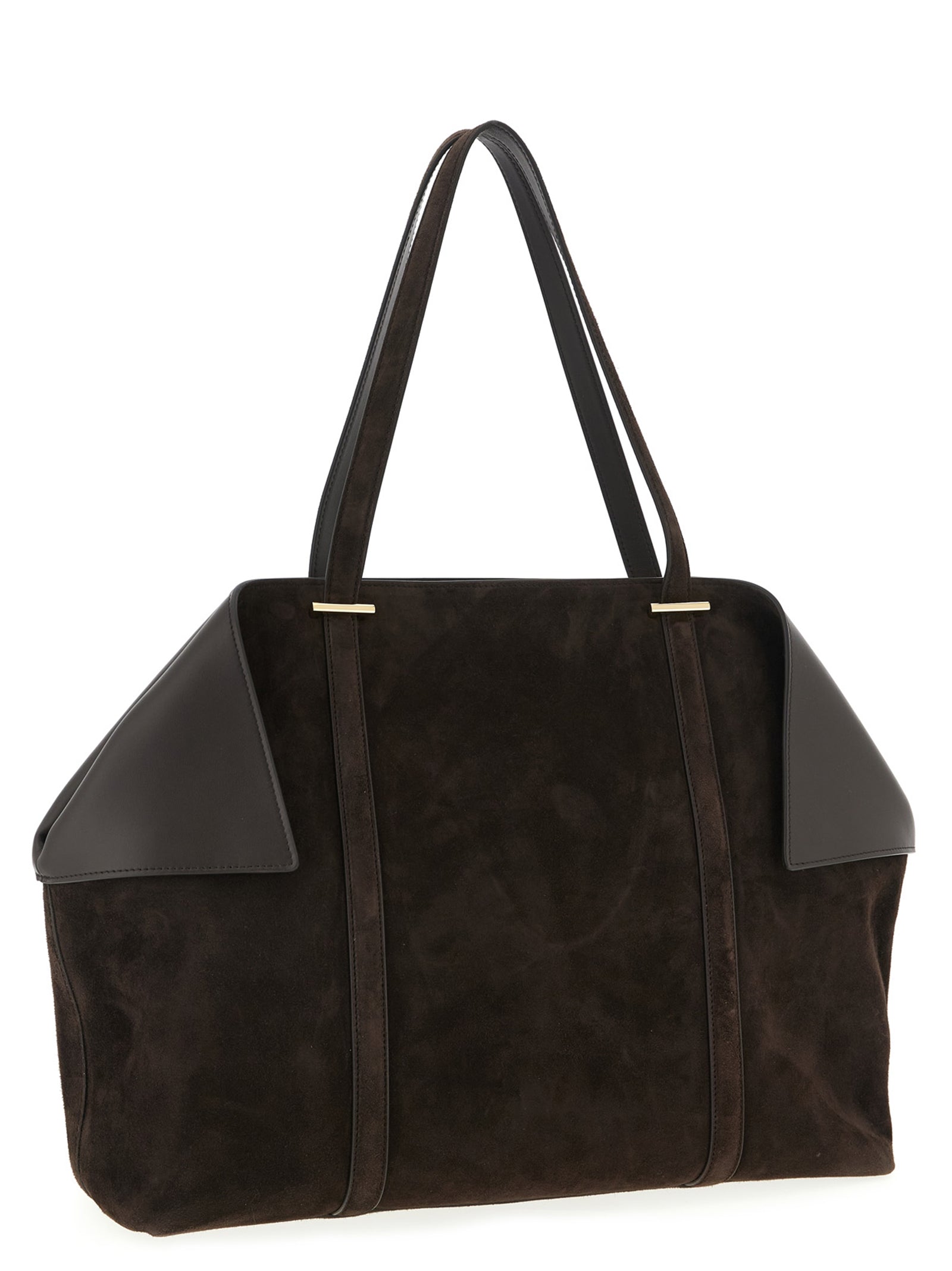 Ferragamo Brown Goatskin Shoulder Women's Bag