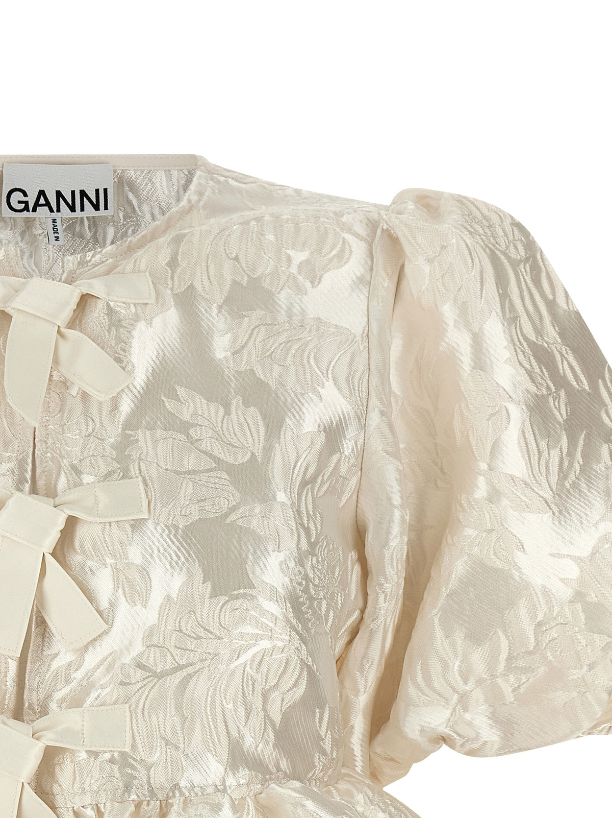 Ganni White Polyester Women's Blouse