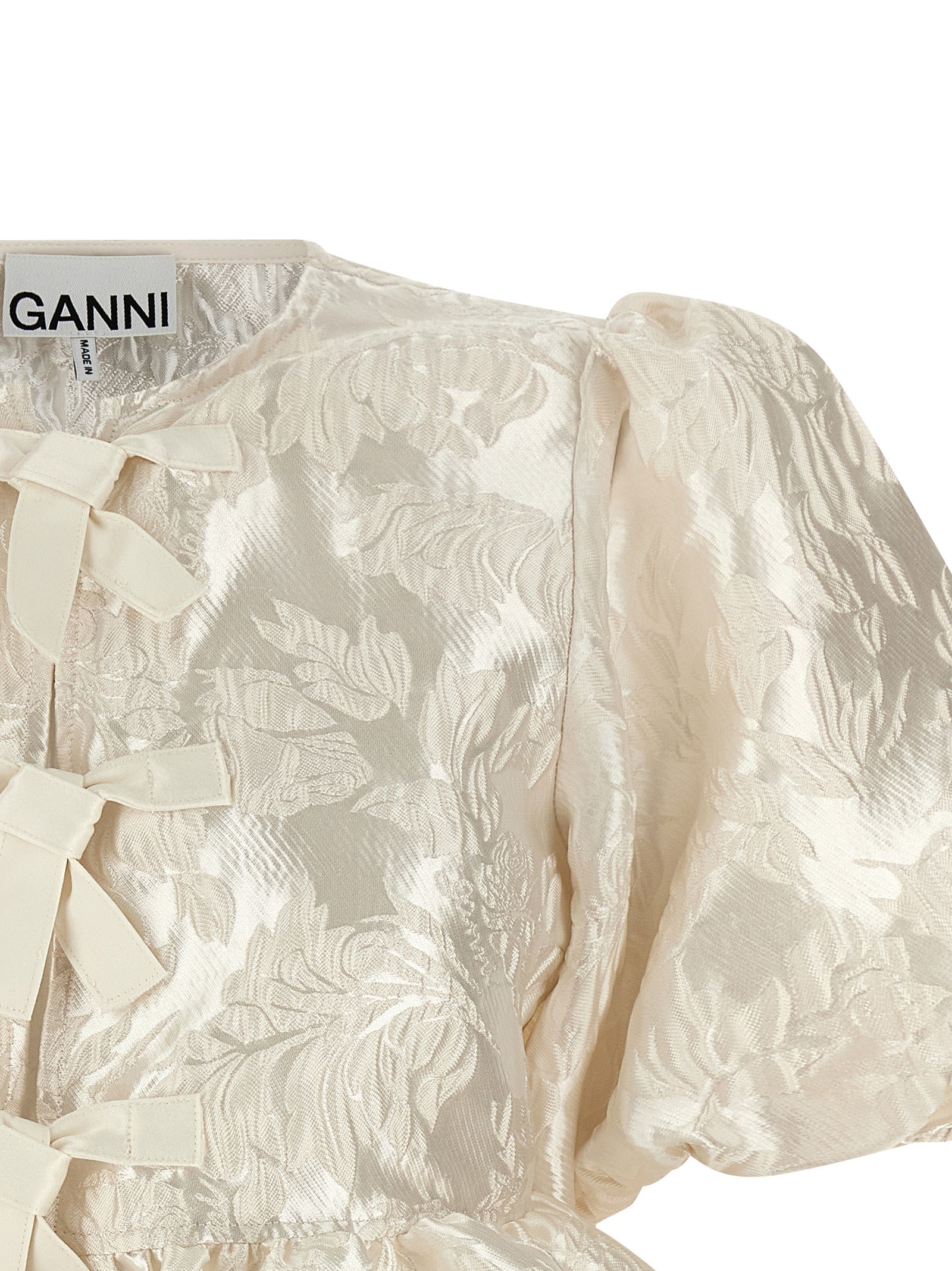 Ganni White Polyester Women's Blouse
