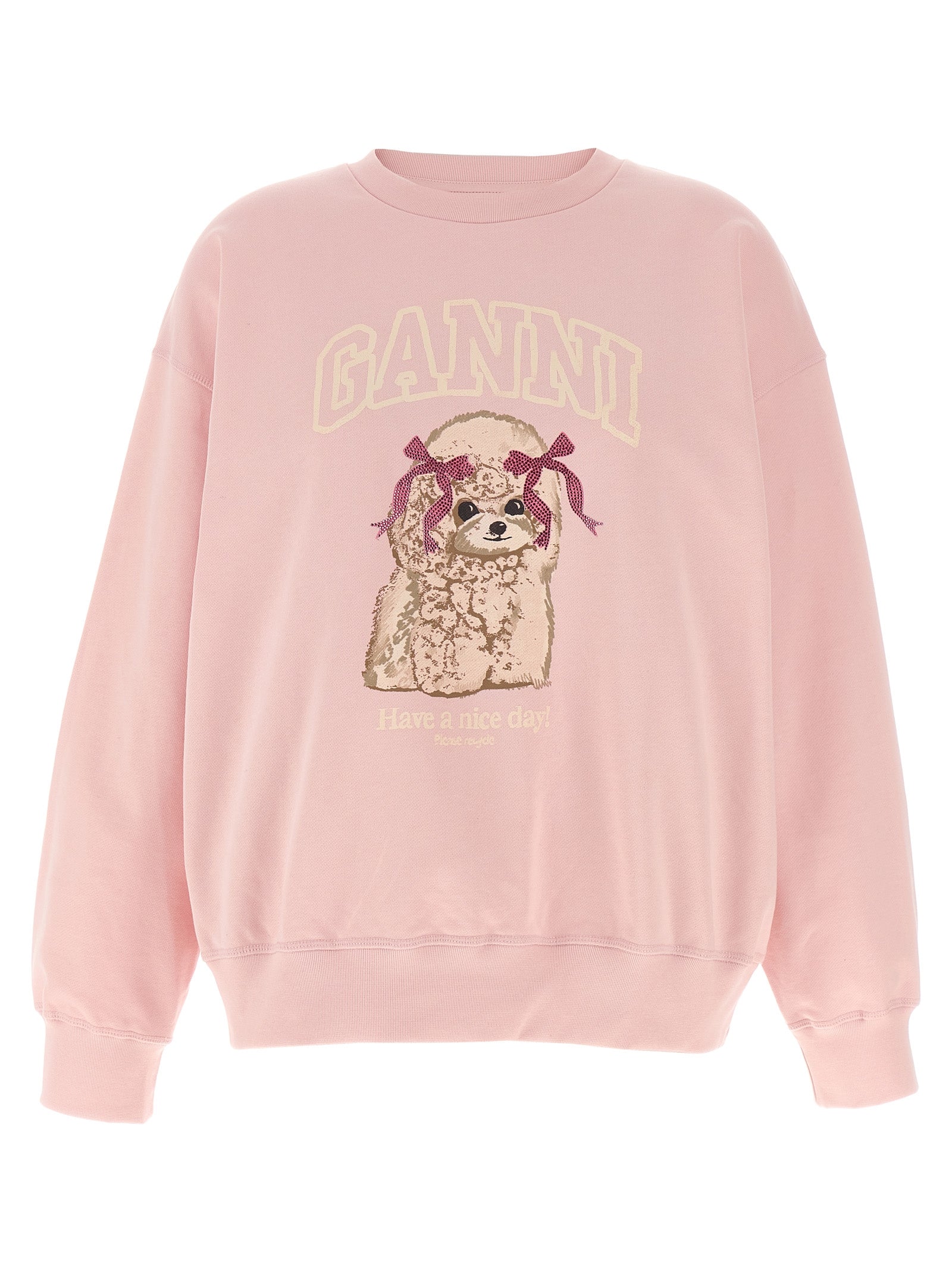 Ganni Multicolor Organic Cotton Women's Sweatshirt