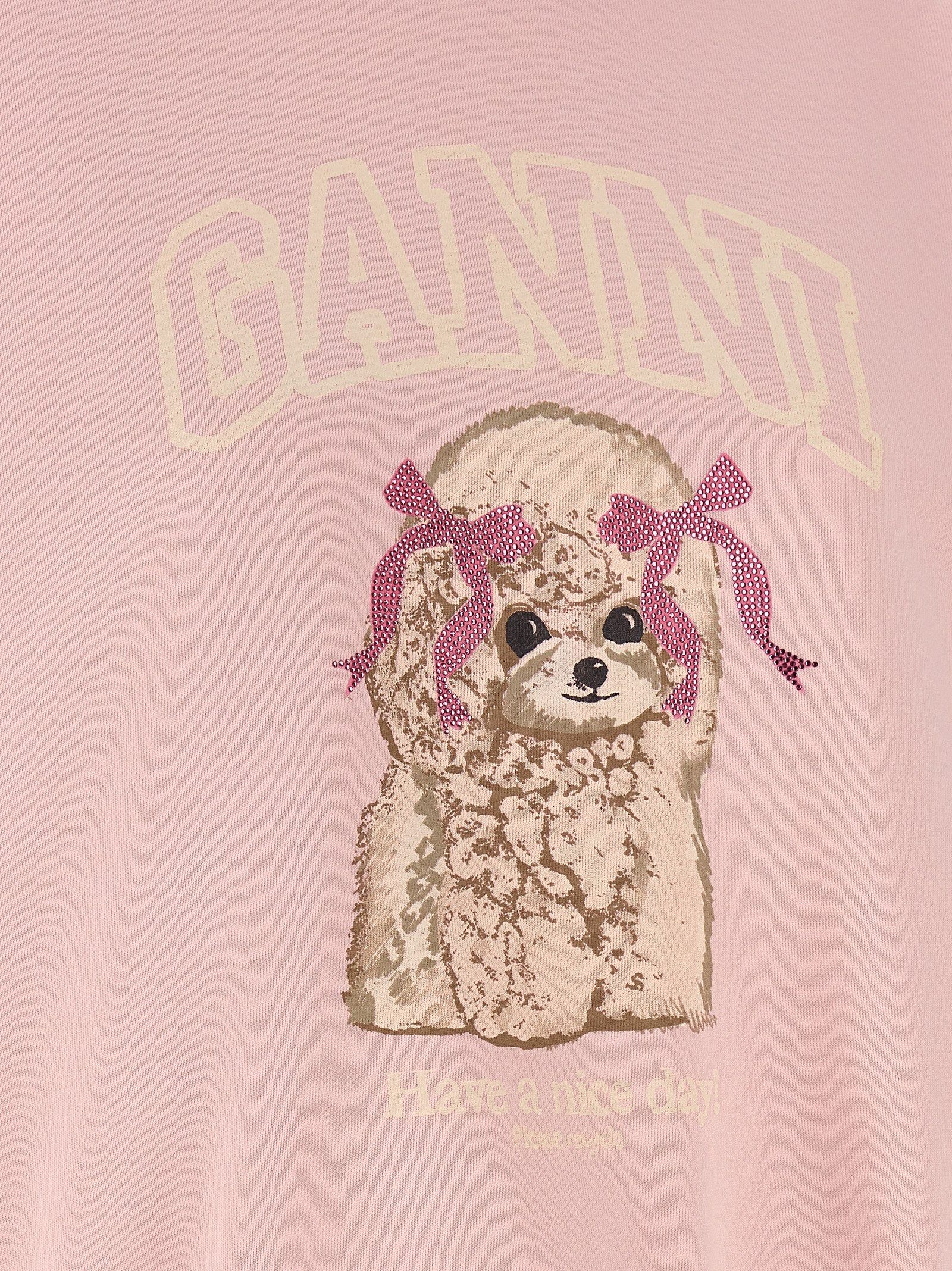 Ganni Multicolor Organic Cotton Women's Sweatshirt