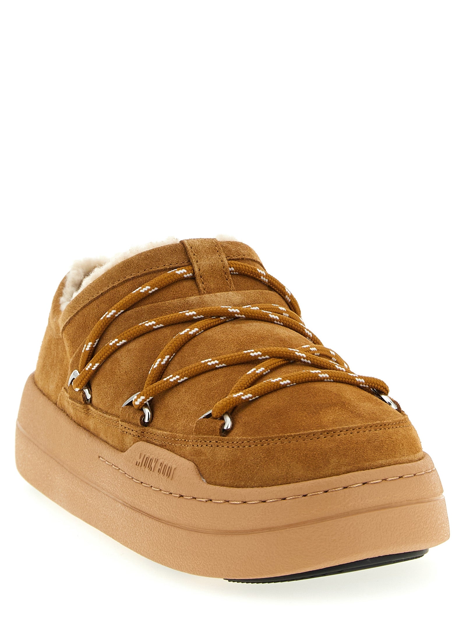 Moon Boot Brown Suede Leather Women's Mules