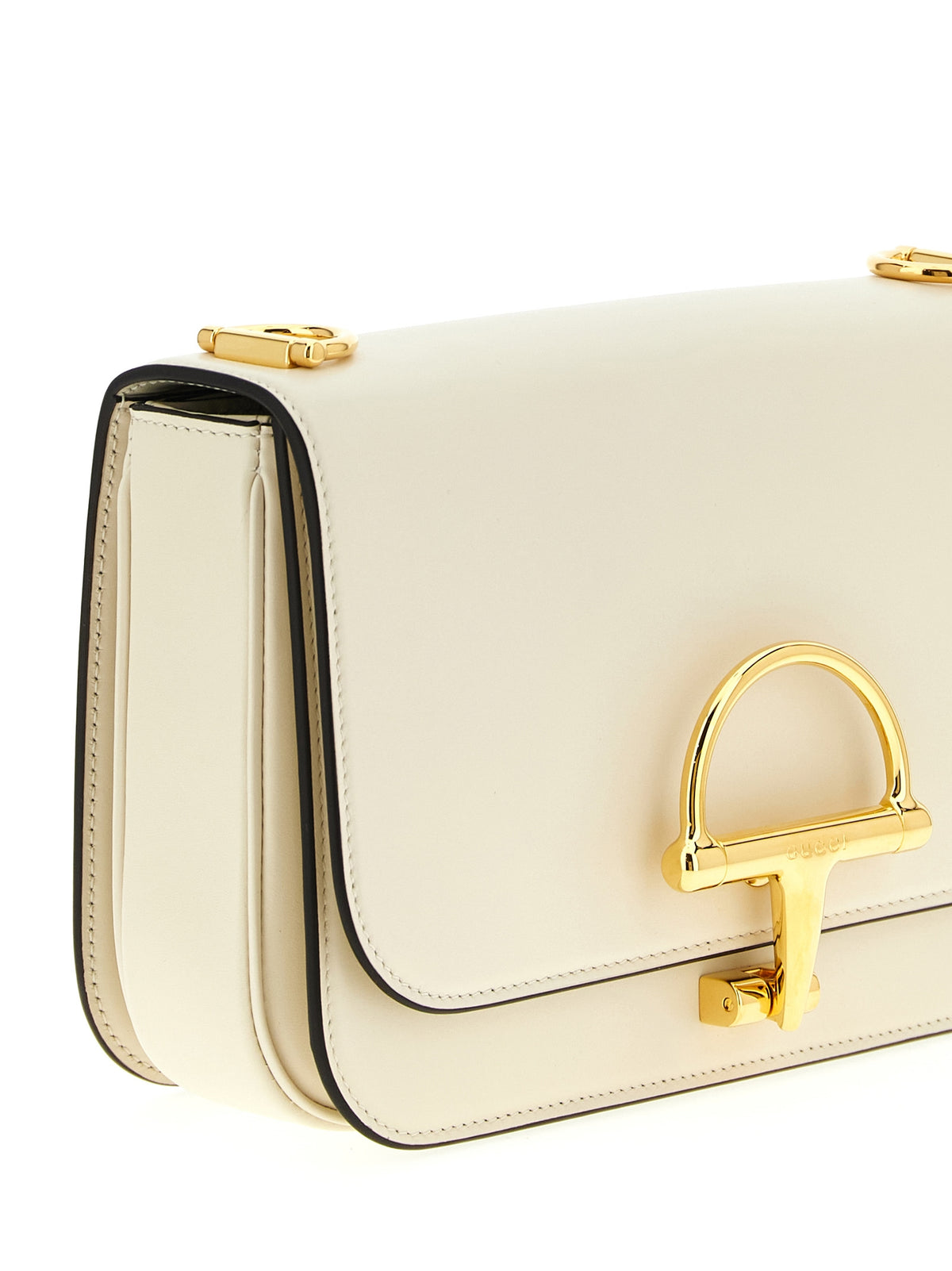 Gucci White Calfskin Shoulder Women's Bag