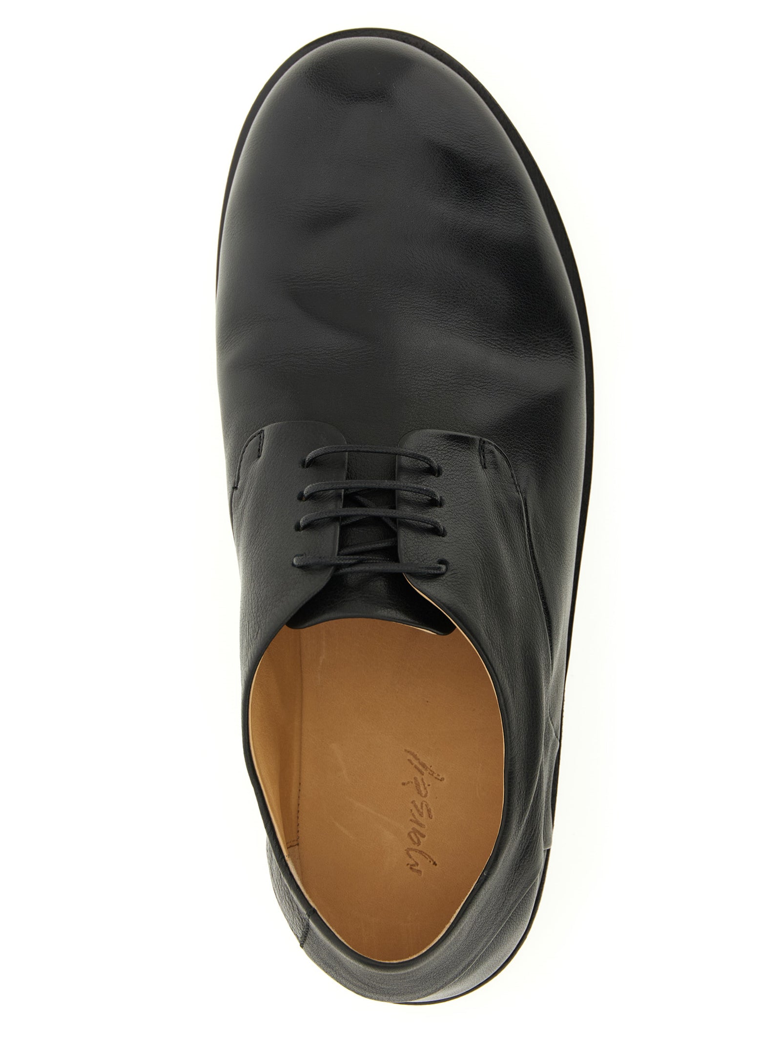Marsell Black Calfskin Oxfords And Men's Derbies