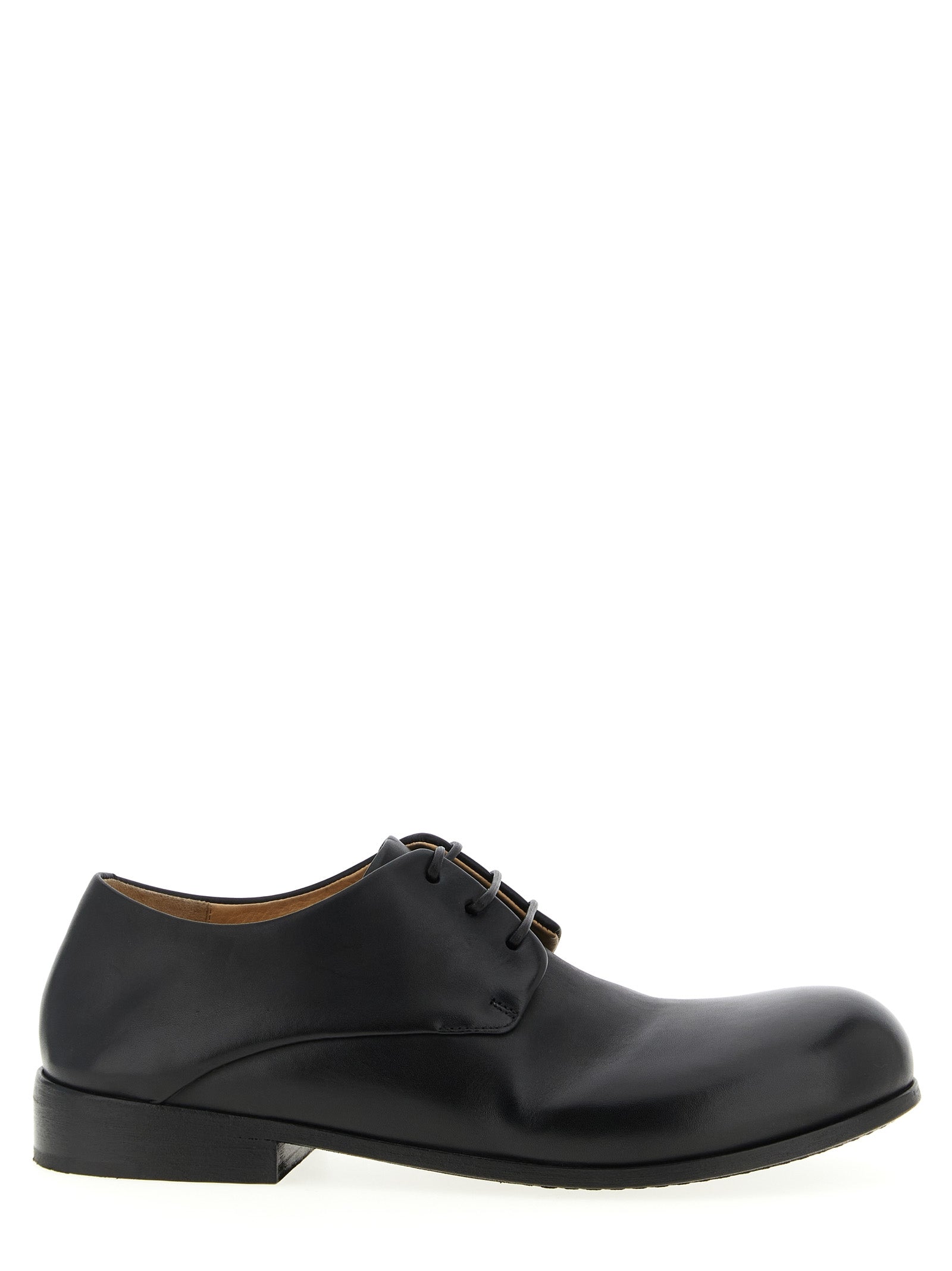 Marsell Black Calfskin Oxfords And Men's Derbies