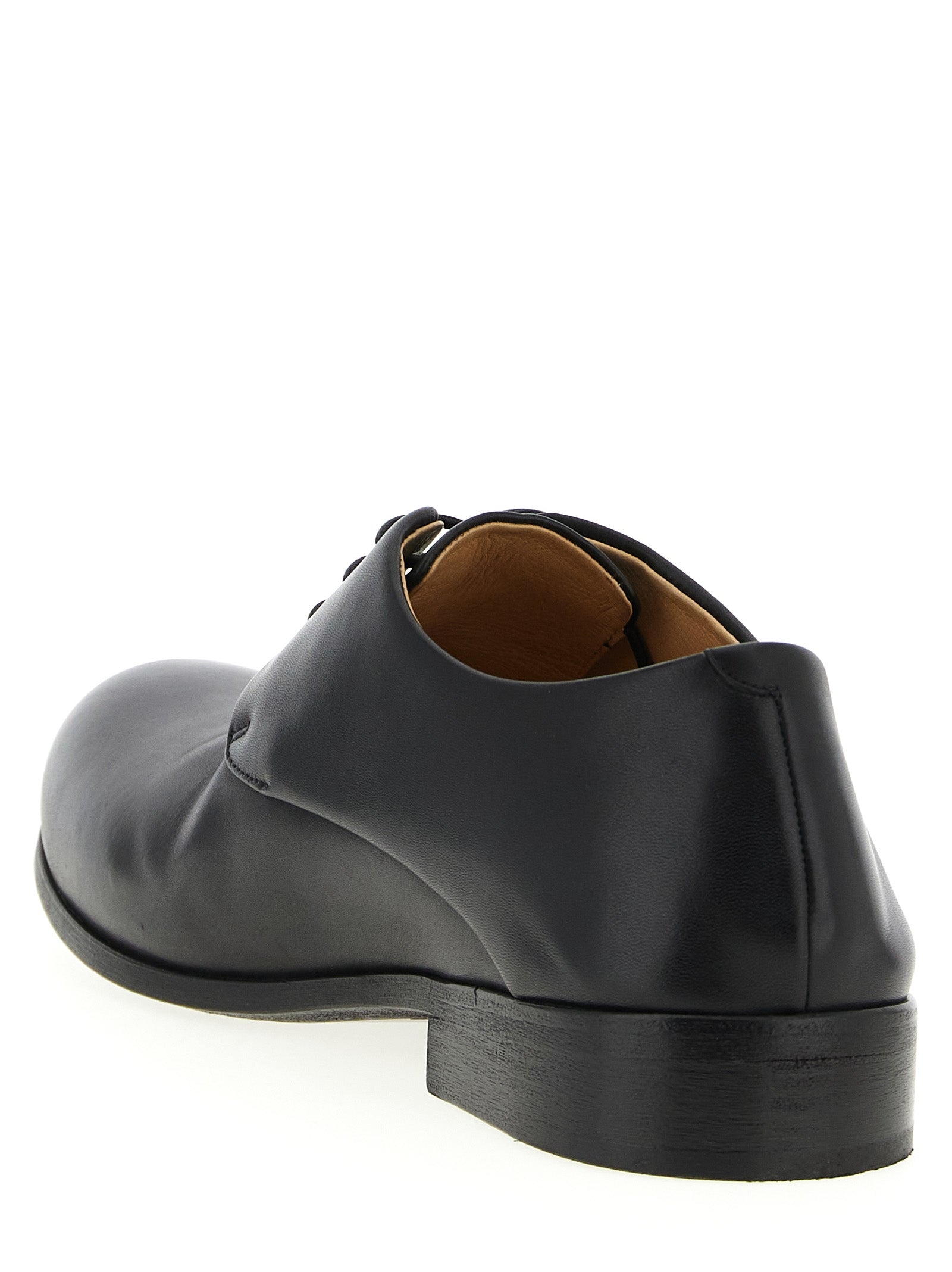 Marsell Black Calfskin Oxfords And Men's Derbies