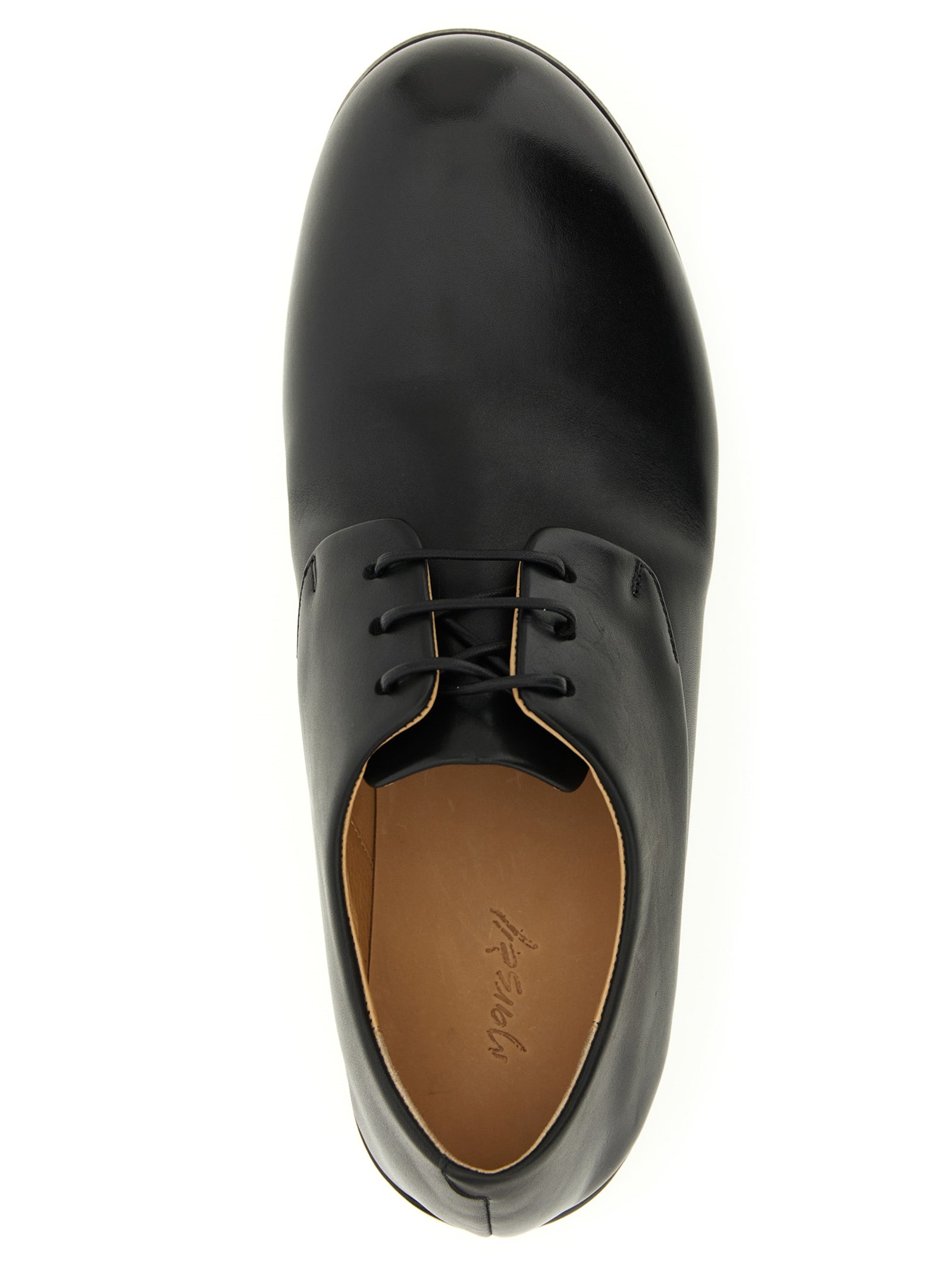 Marsell Black Calfskin Oxfords And Men's Derbies