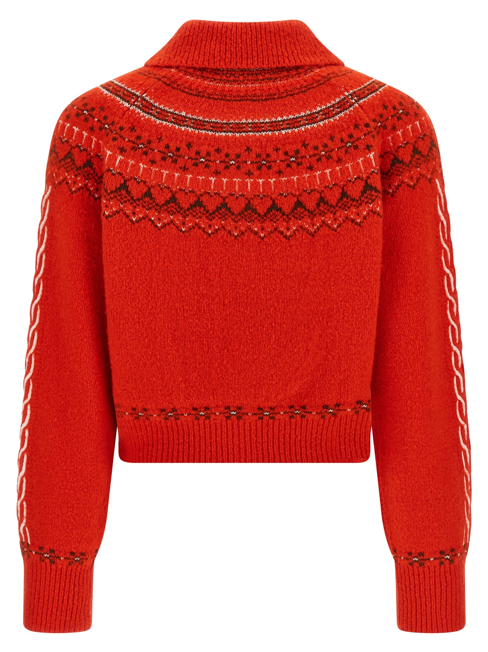 Guest in Residence Red Wool Women's Cardigan