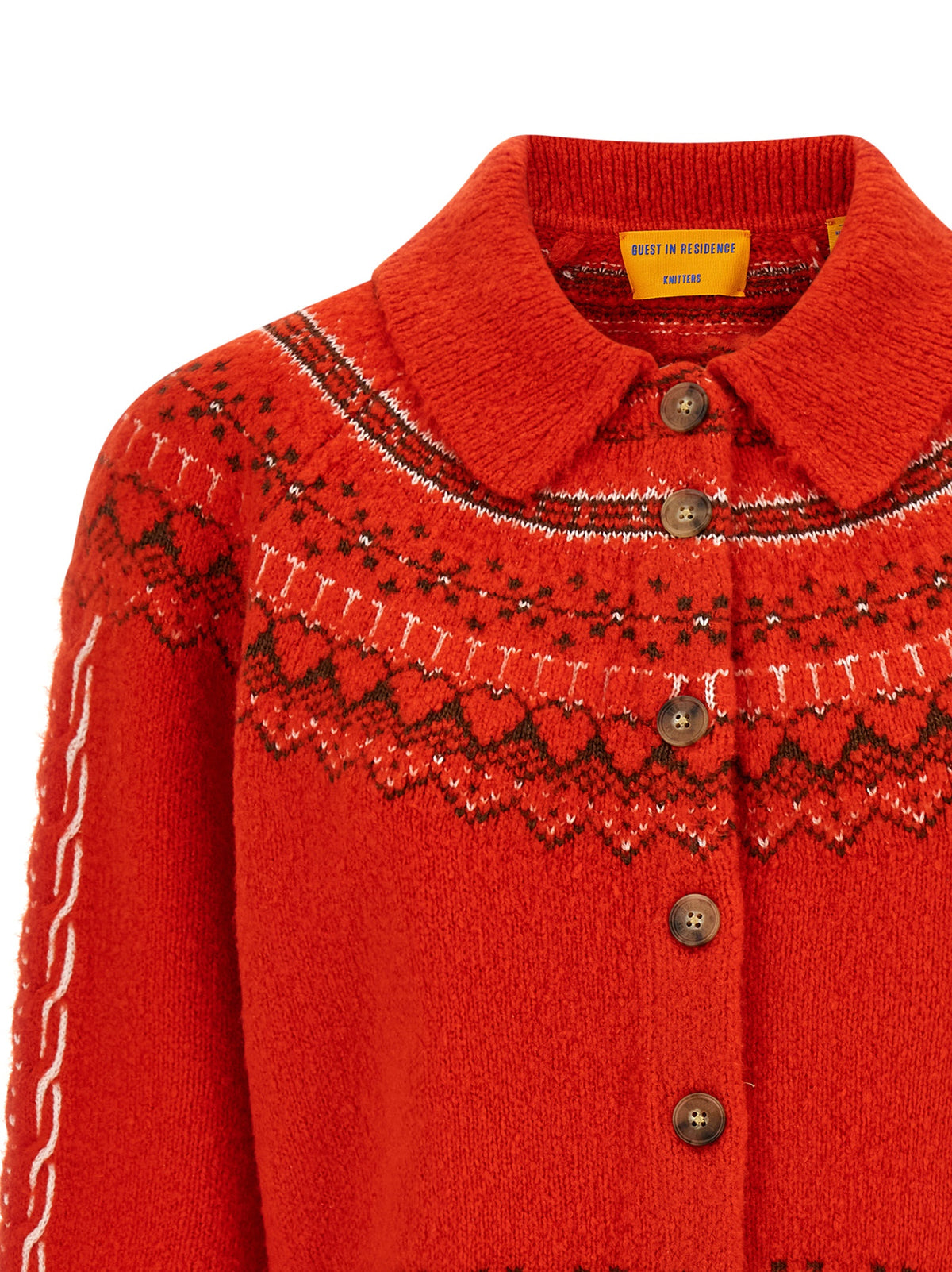 Guest in Residence Red Wool Women's Cardigan