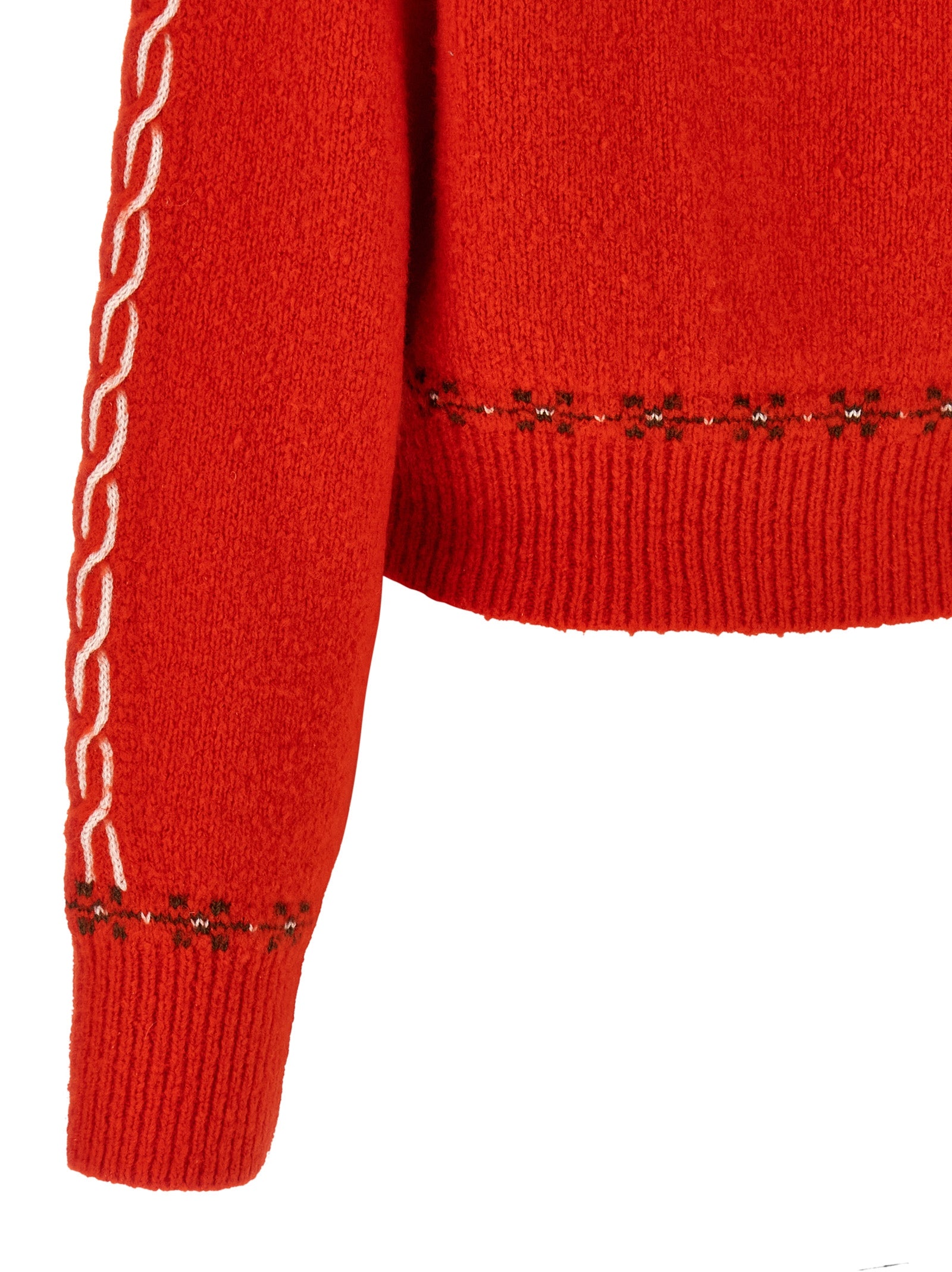 Guest in Residence Red Wool Women's Cardigan