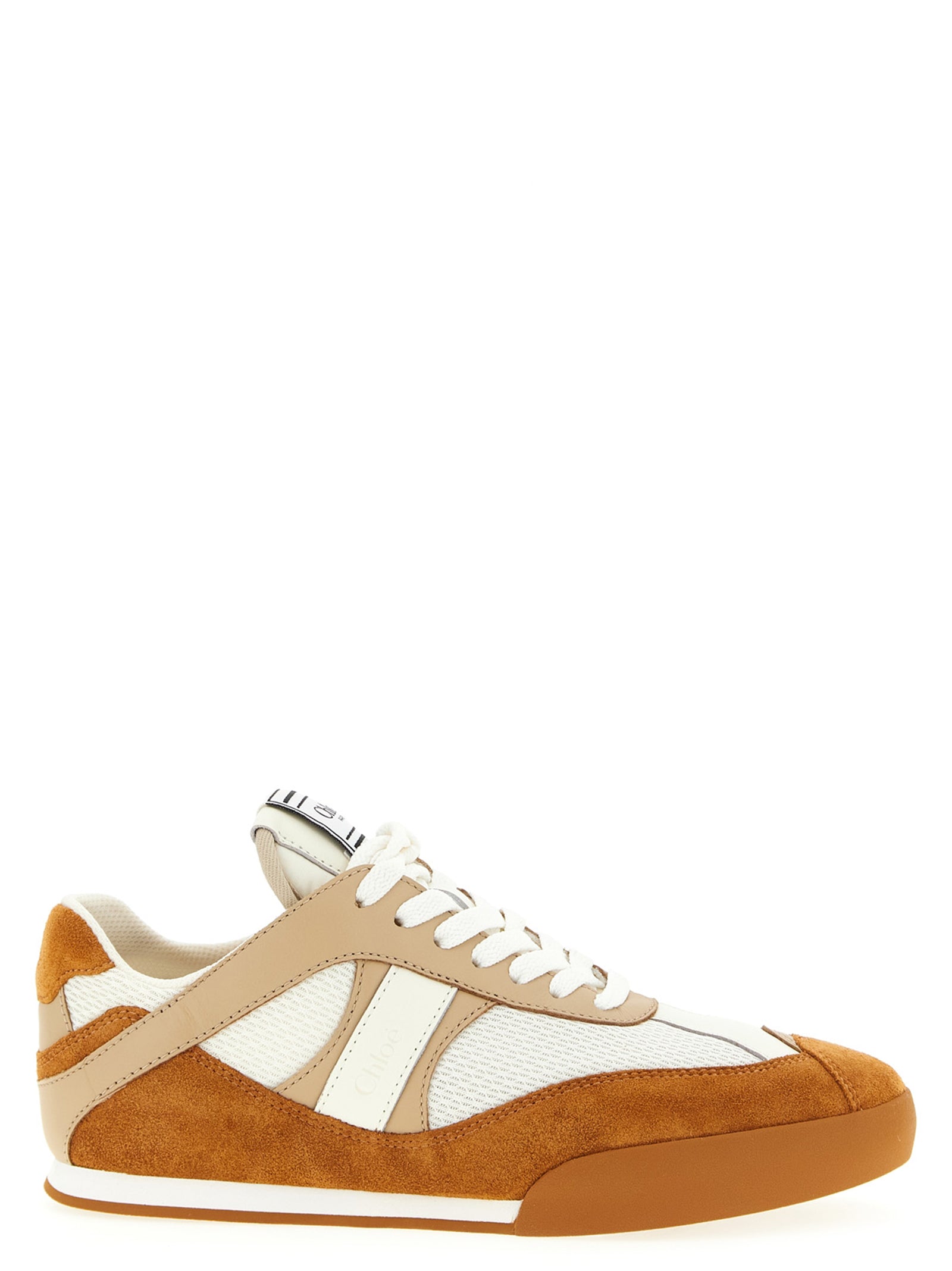Chloé Beige Polyester Low Top Women's Sneakers