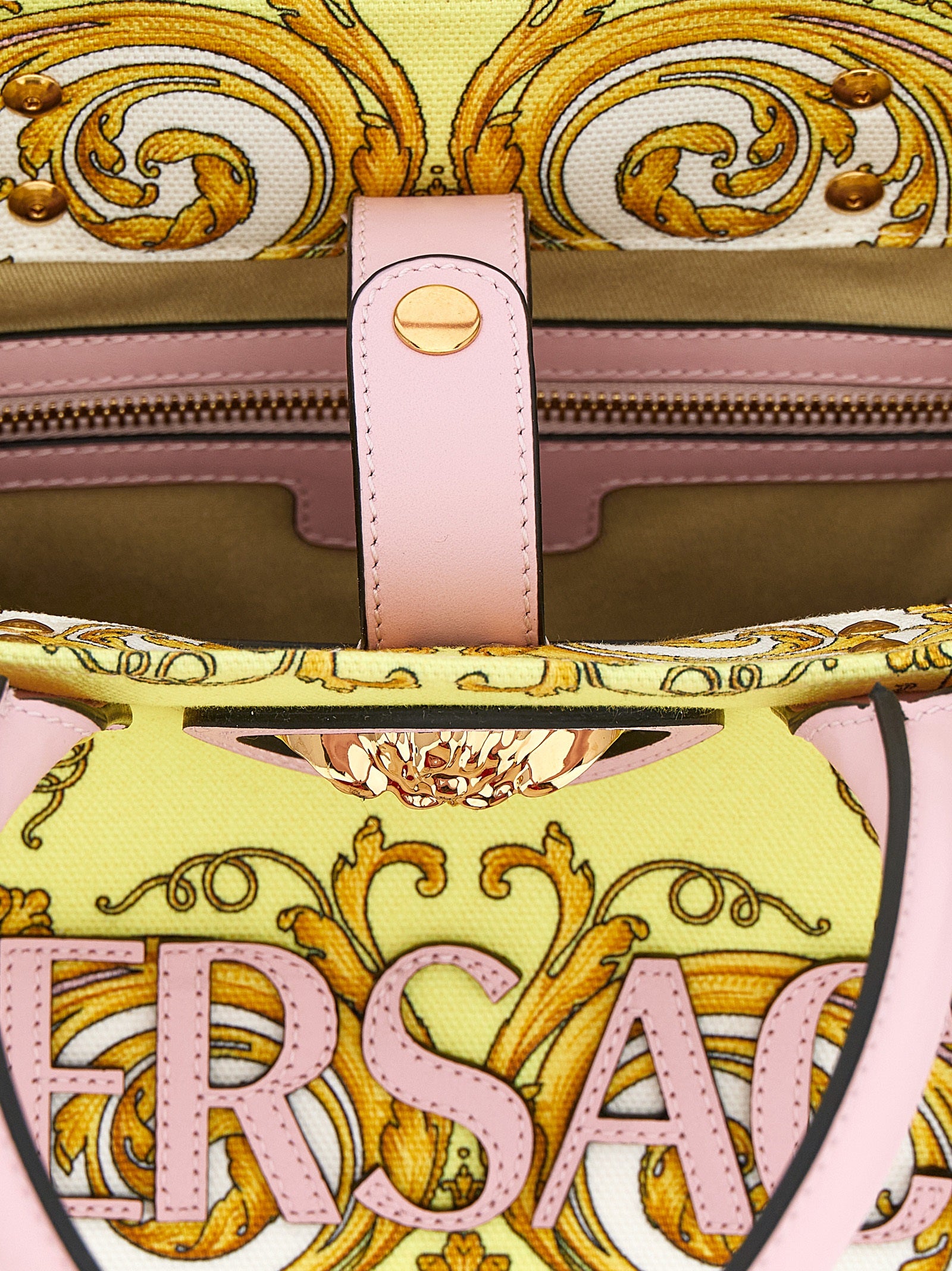 Versace Multicolor Cotton Tote Women's Bag
