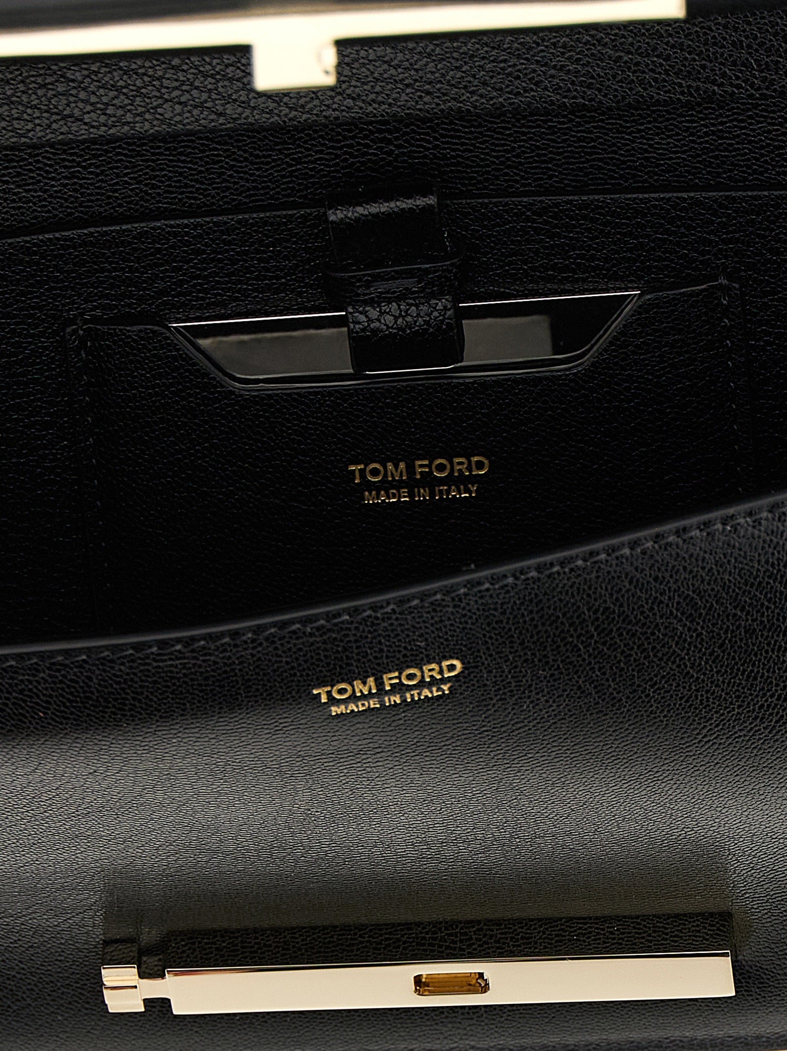 Tom Ford Black Goatskin Shoulder Women's Bag