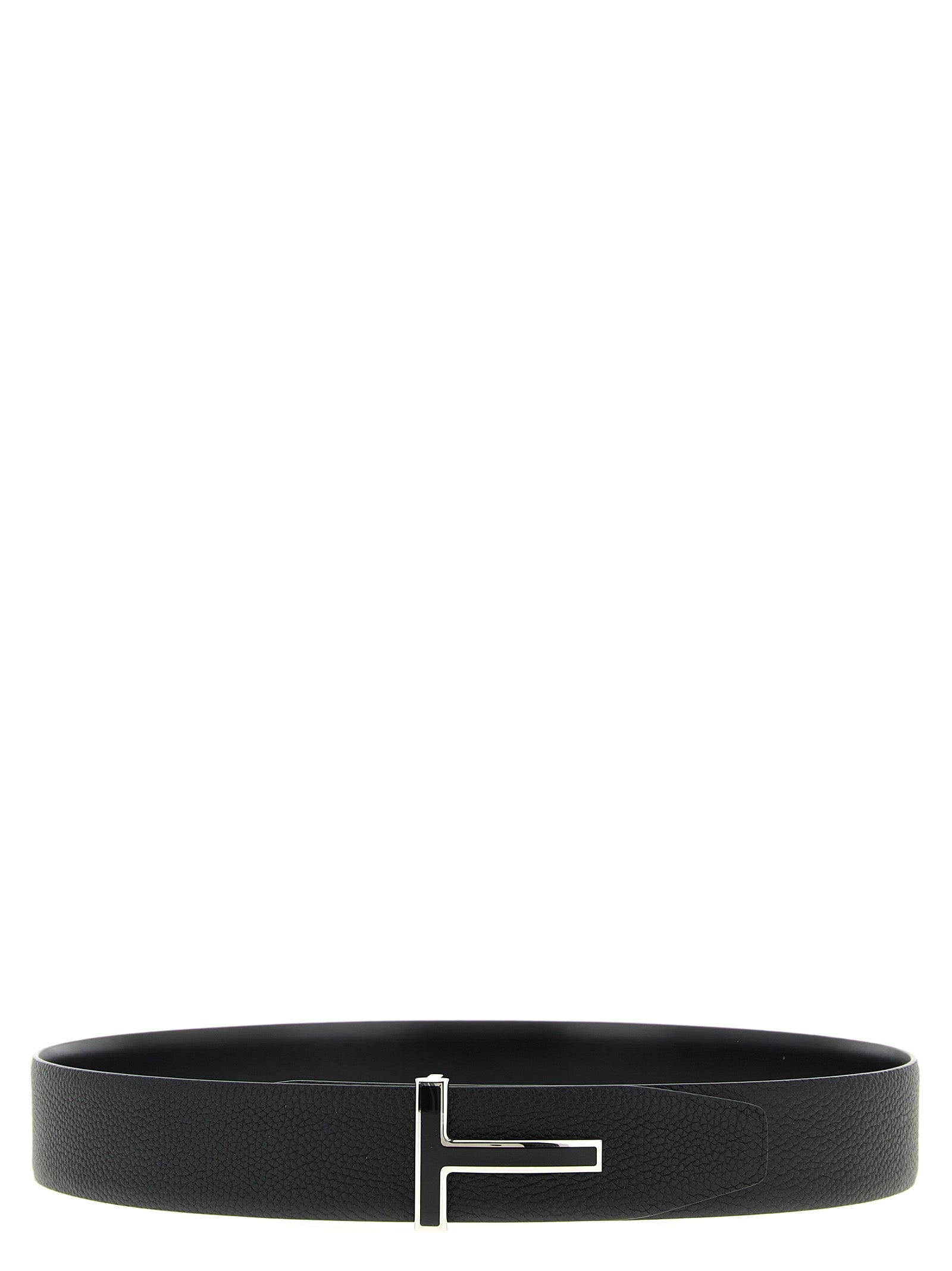 Tom Ford Black Calfskin Regular Men's Belt