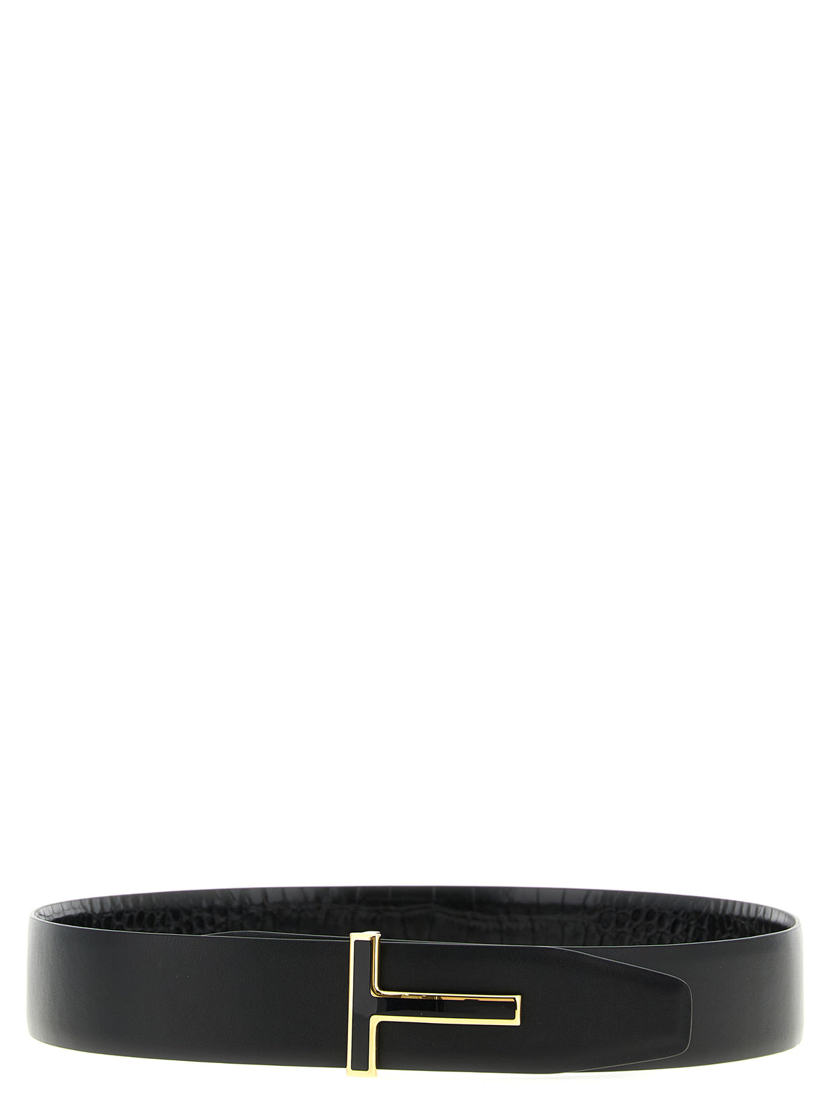 Tom Ford Black Calfskin Regular Men's Belt