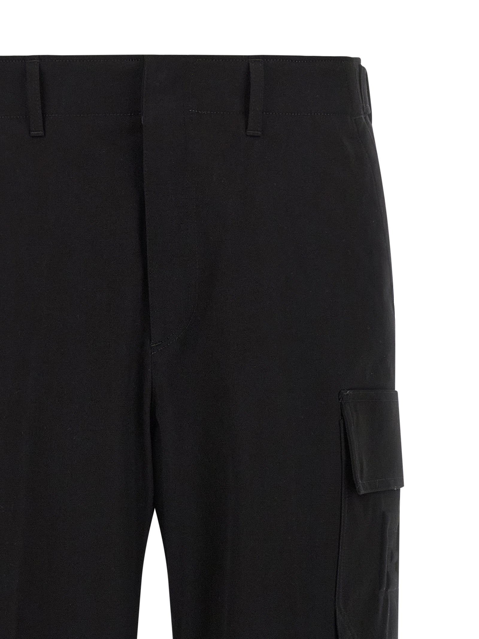 Fendi Black Cotton Cargo Men's Pants