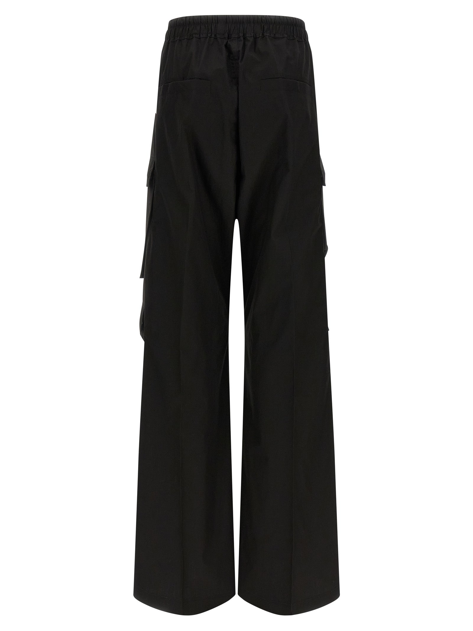 Rick Owens Black Cotton Cargo Women's Pants