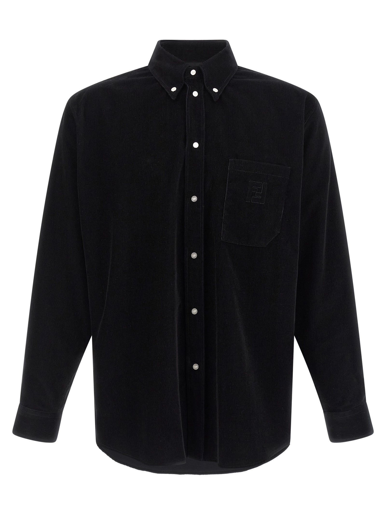Fendi Black Cotton Men's Blouse