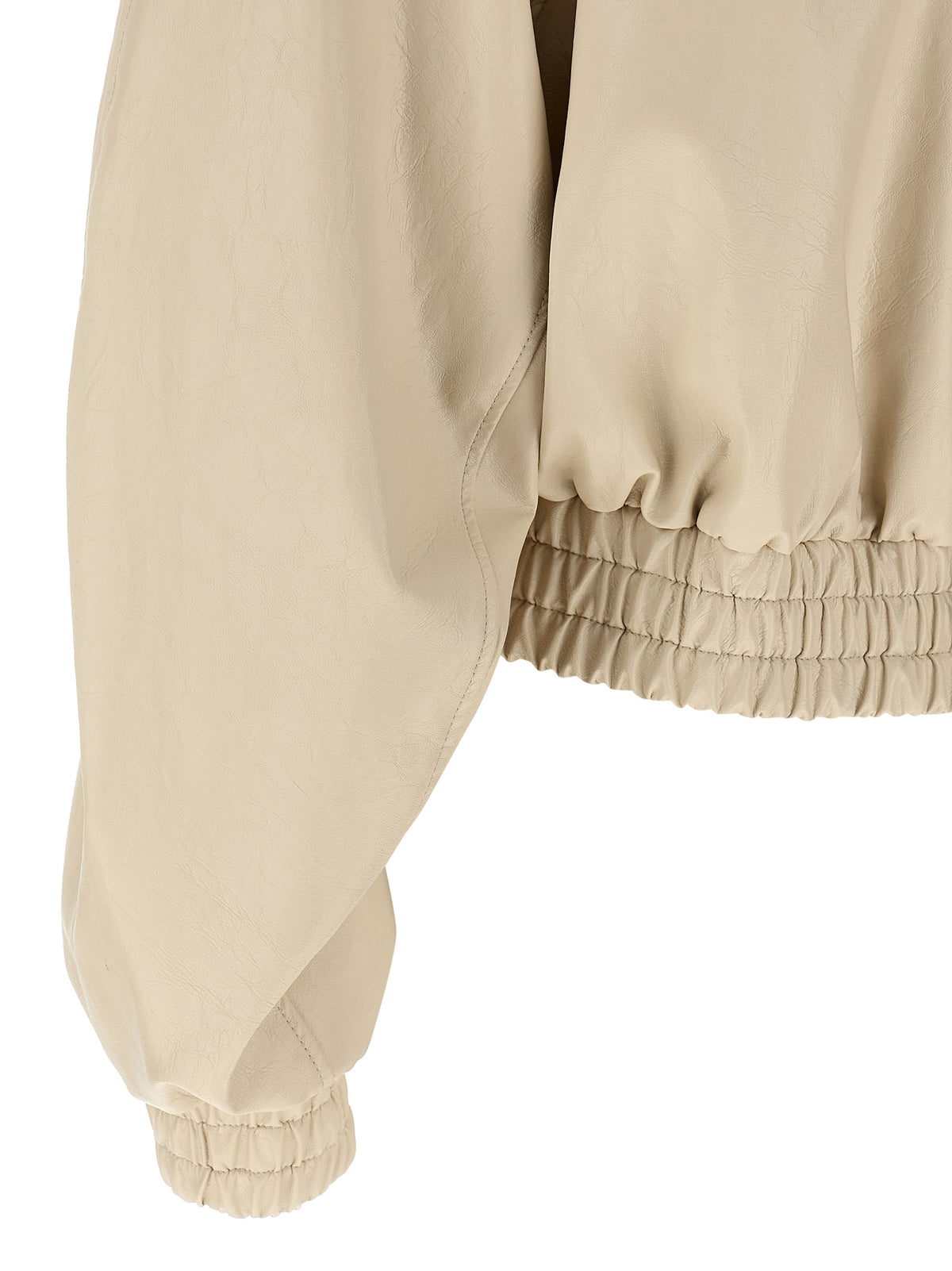 The Andamane Beige Polyethylene Women's Bomber