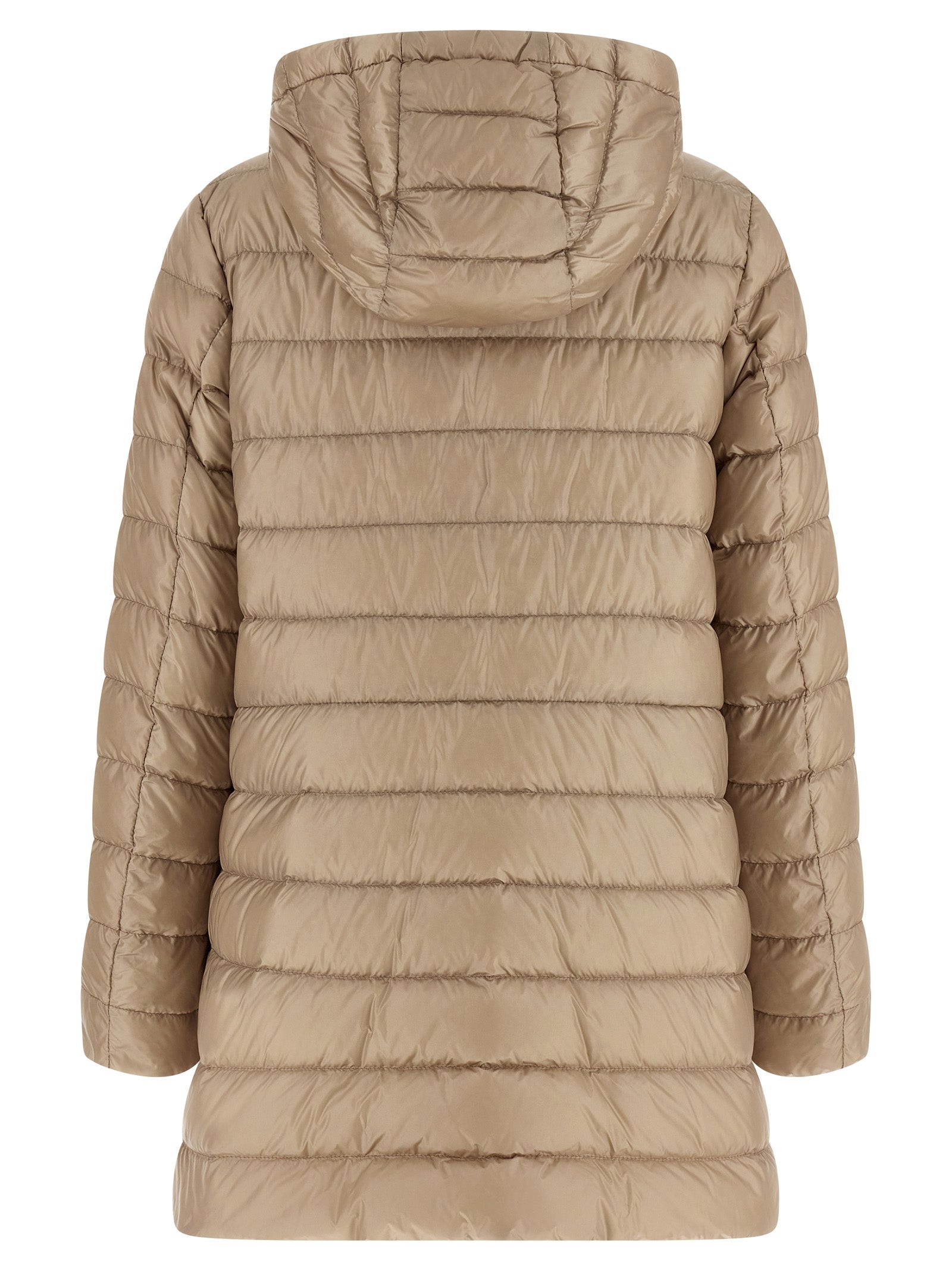 Moncler Beige Polyamide Full-Length Women's Jacket