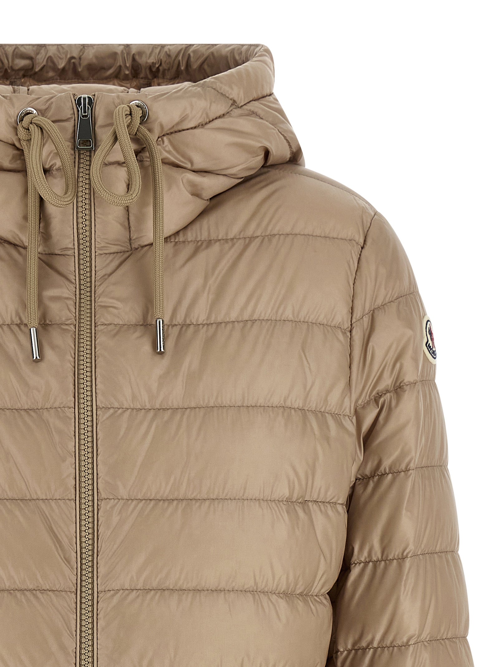 Moncler Beige Polyamide Full-Length Women's Jacket