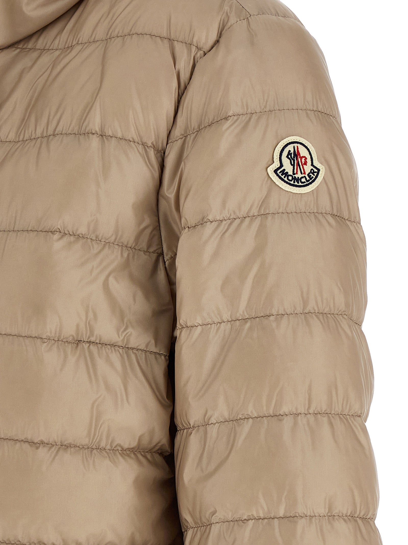 Moncler Beige Polyamide Full-Length Women's Jacket