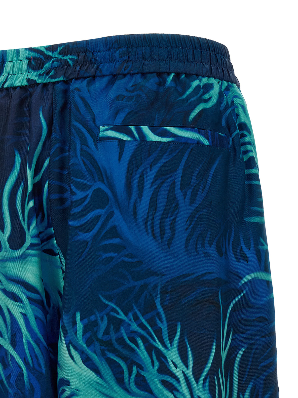 F.R.S. - FOR RESTLESS SLEEPERS Blue Silk Casual Women's Pants