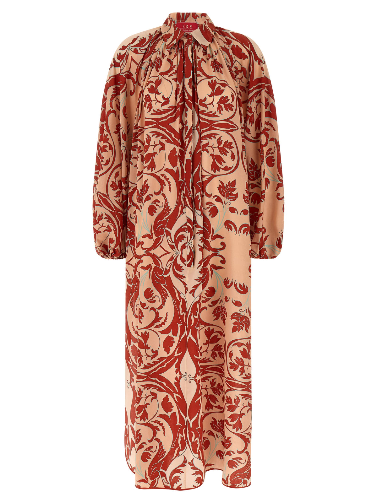 F.R.S. - FOR RESTLESS SLEEPERS Multicolor Silk Long Women's Dress