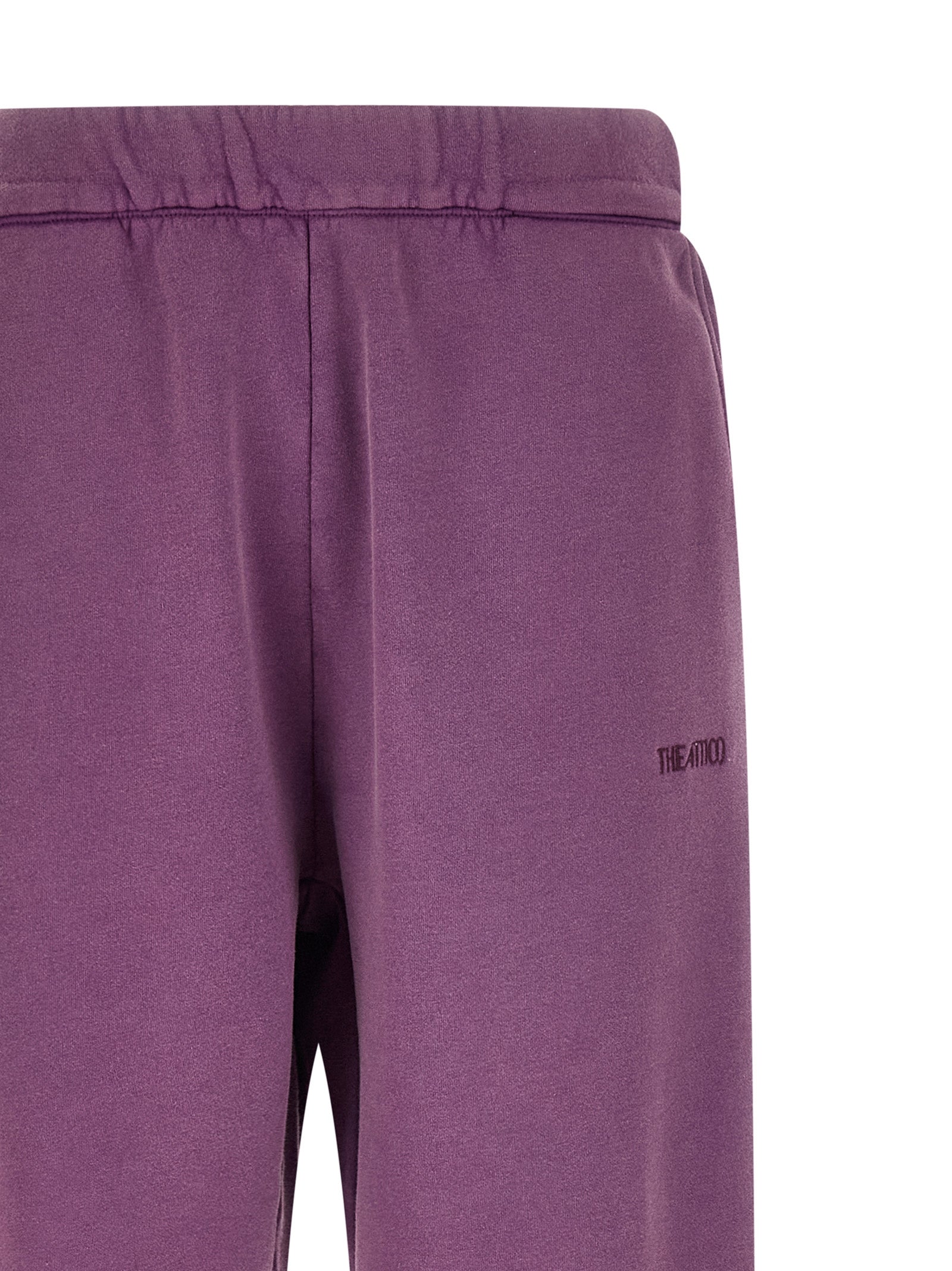 The Attico Purple Cotton Joggers (Workout Women's Pants)