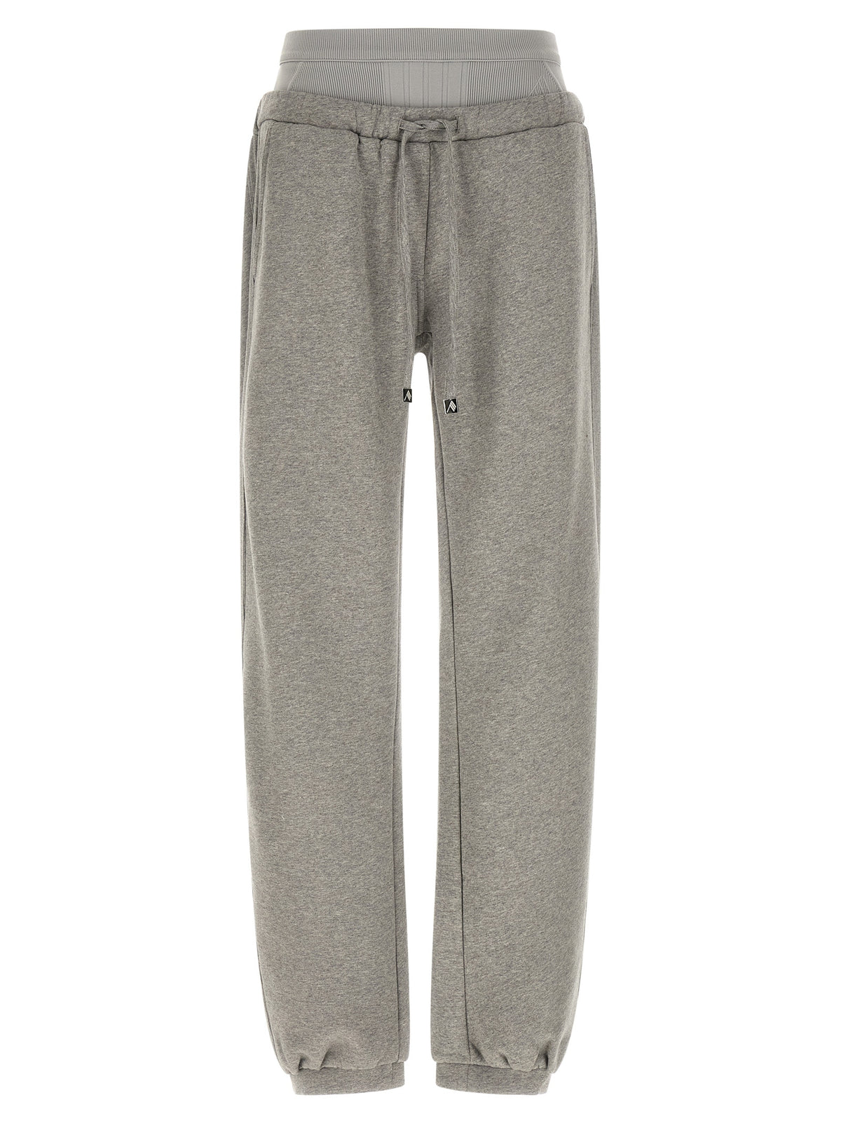 The Attico Gray Cotton Joggers (Workout Women's Pants)