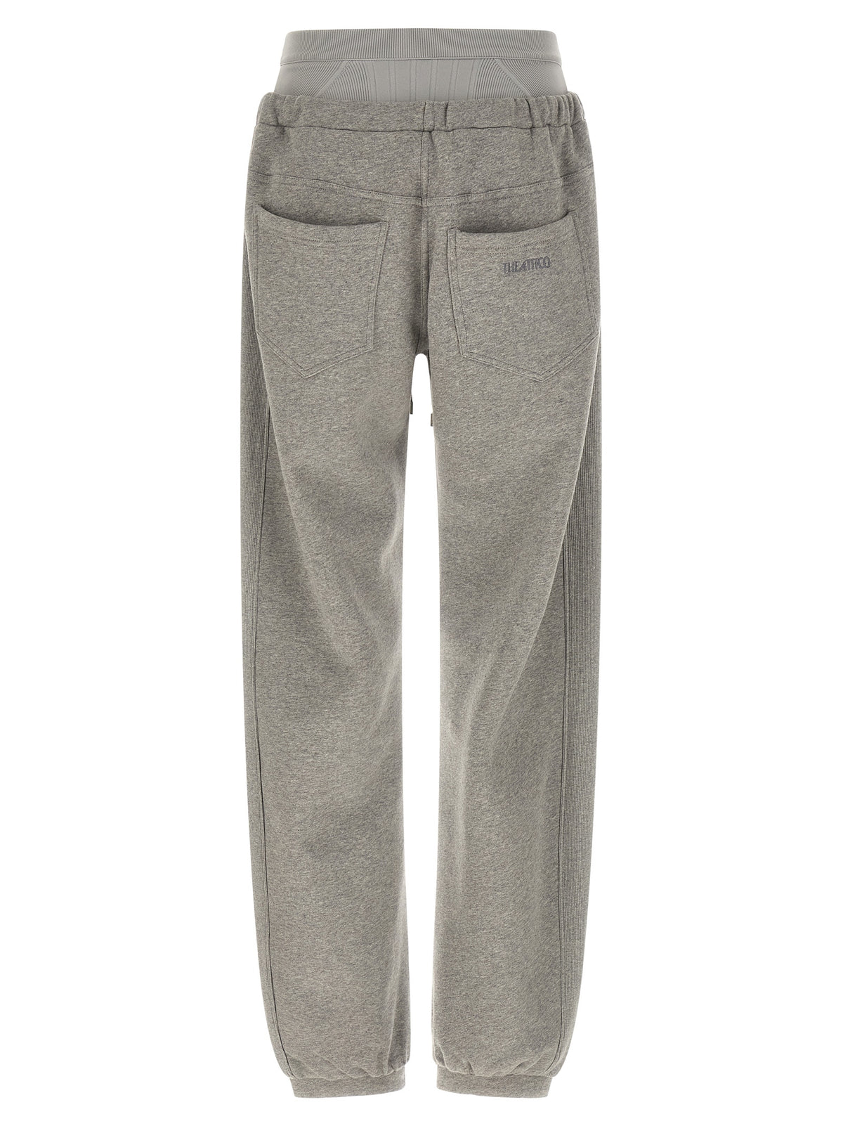 The Attico Gray Cotton Joggers (Workout Women's Pants)