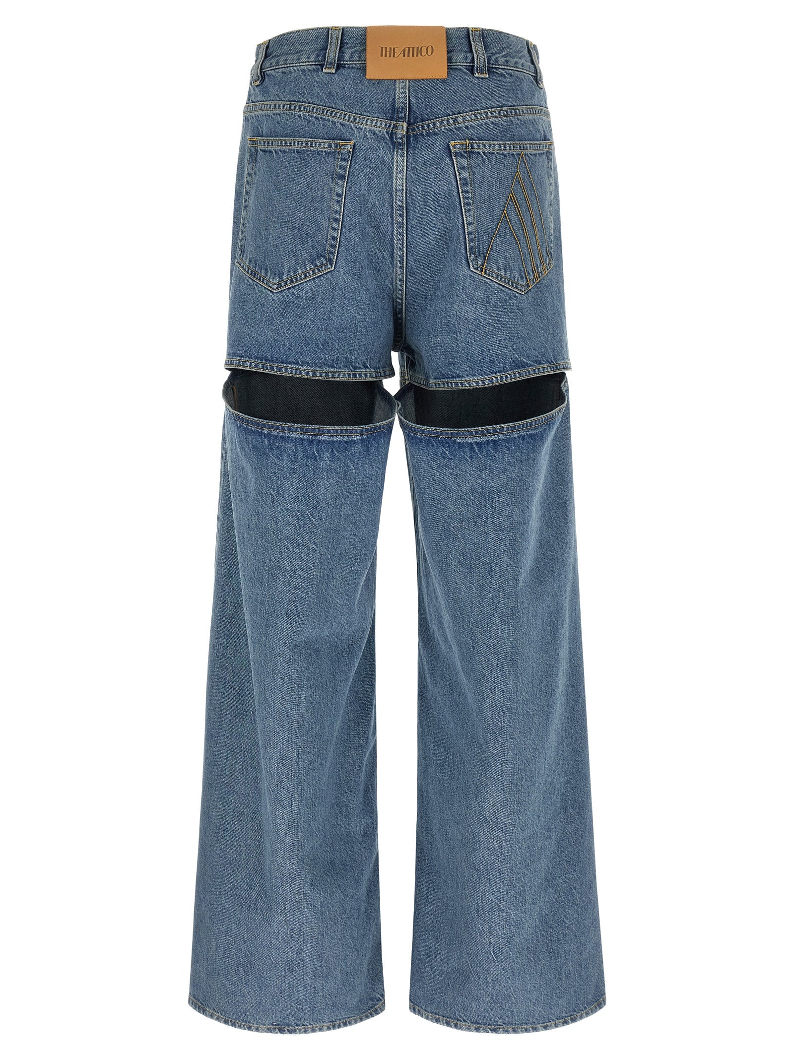 The Attico Blue Cotton Jeans Women's Denim