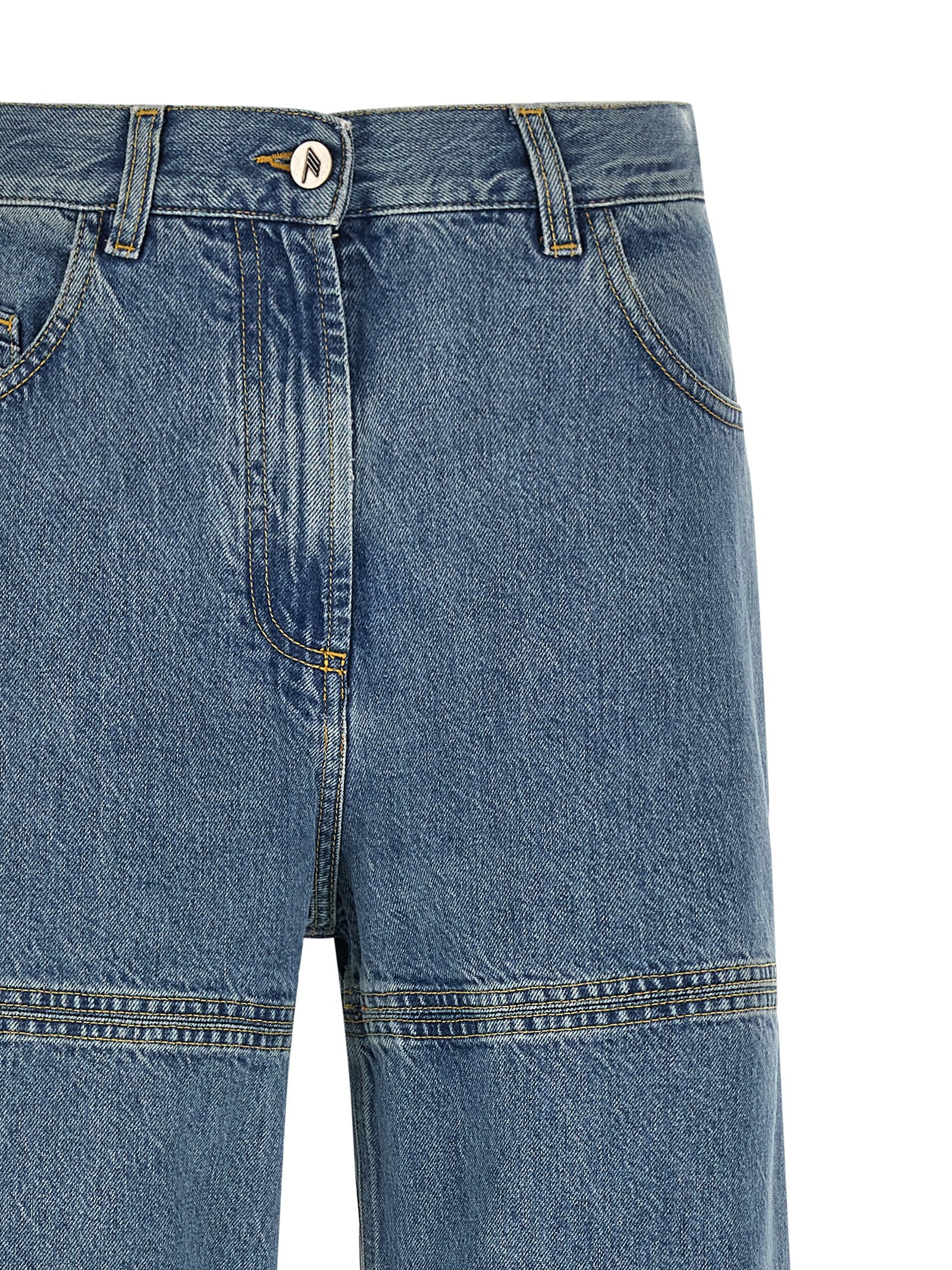 The Attico Blue Cotton Jeans Women's Denim