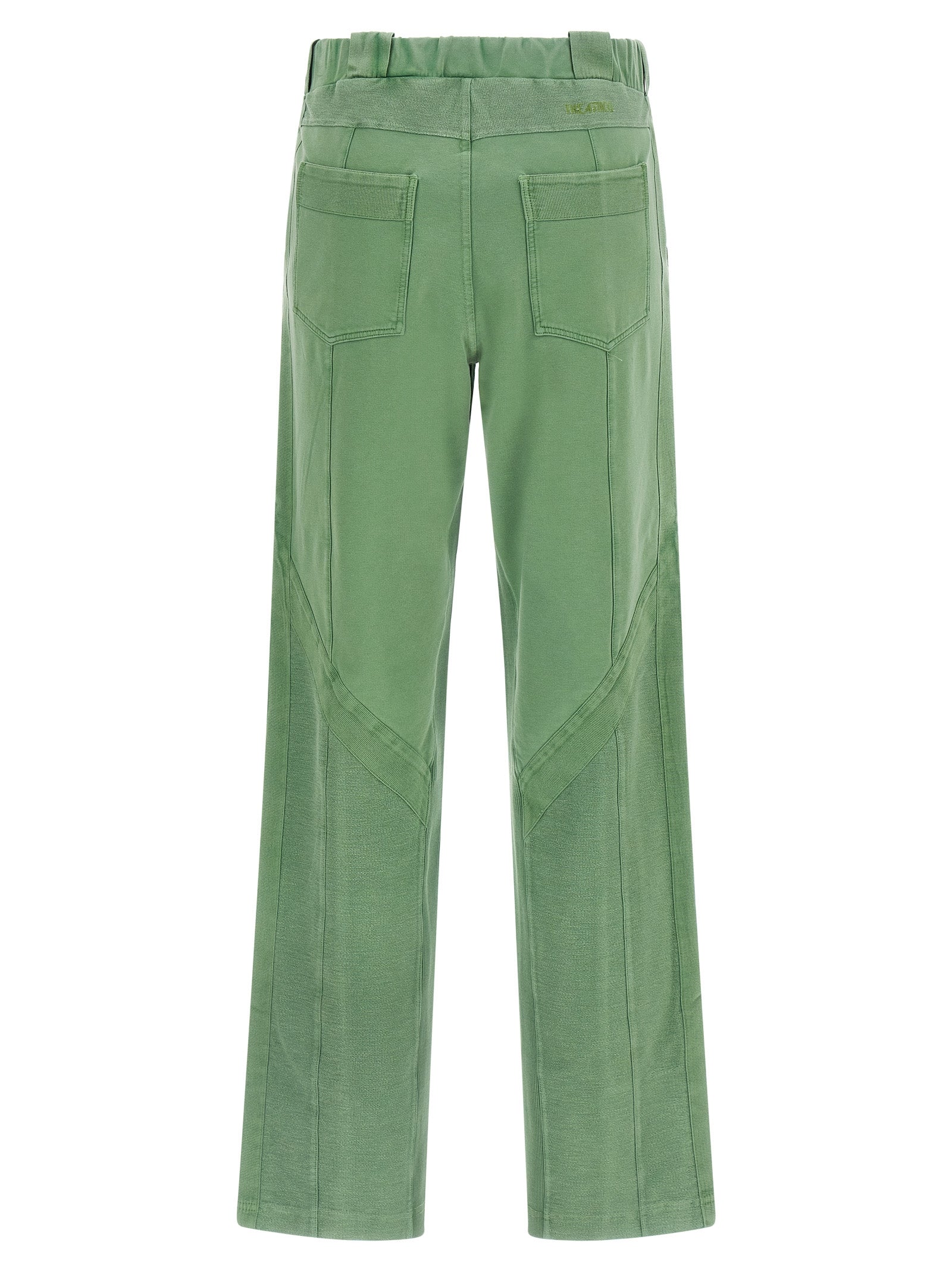 The Attico Bicolor Cotton Casual Women's Pants