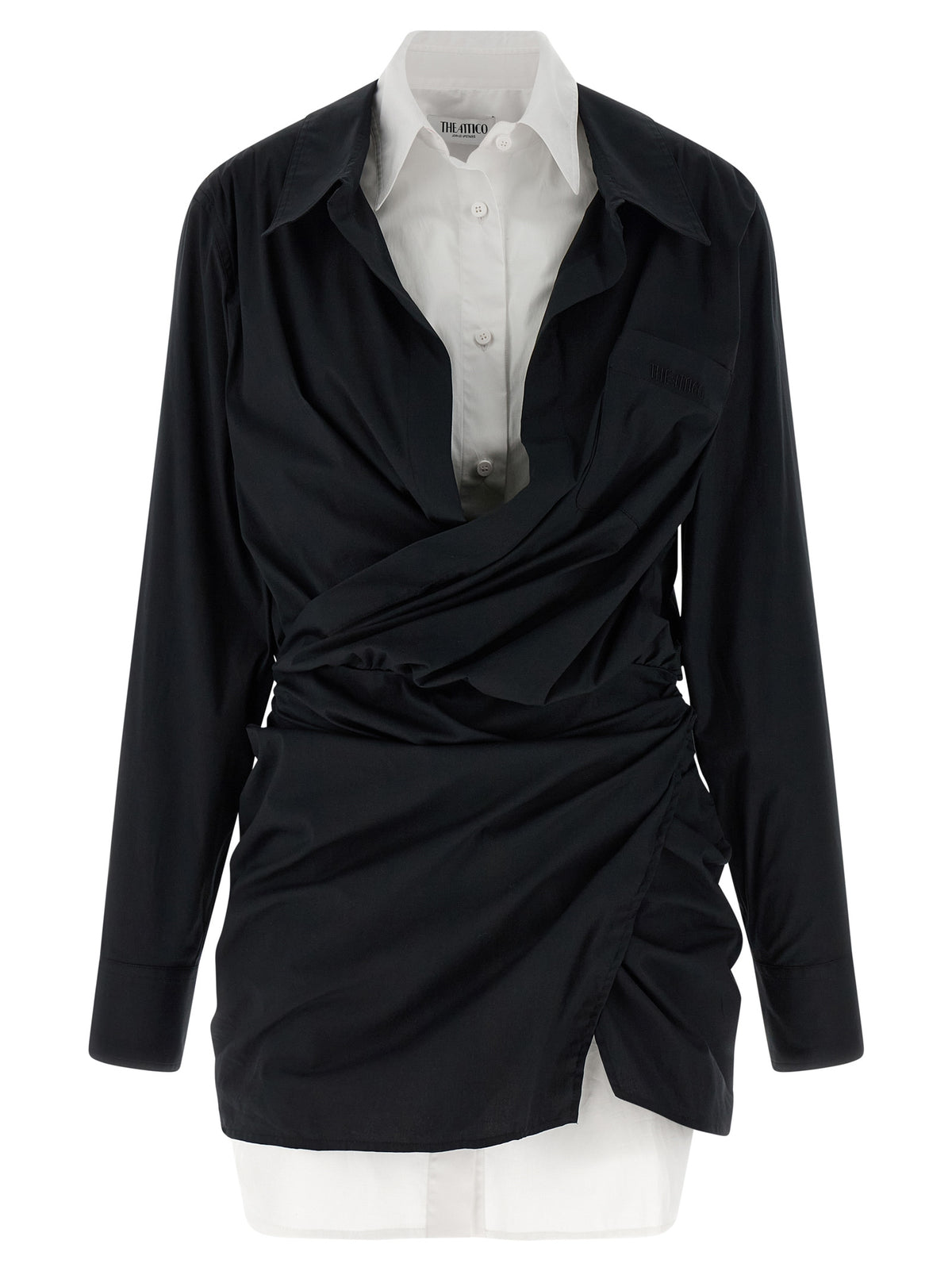 The Attico Bicolor Cotton Short Women's Dress