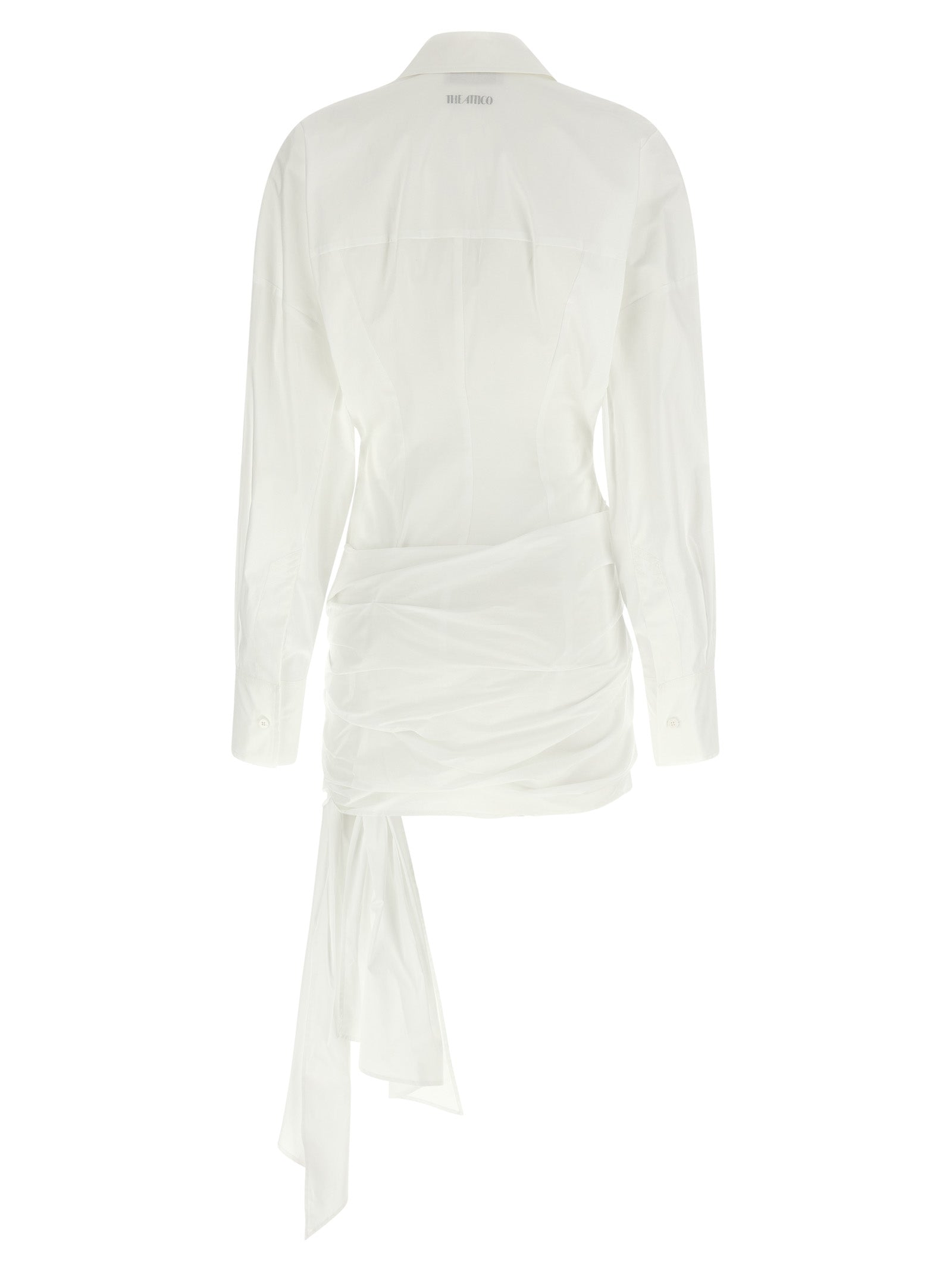 The Attico White Cotton Short Women's Dress