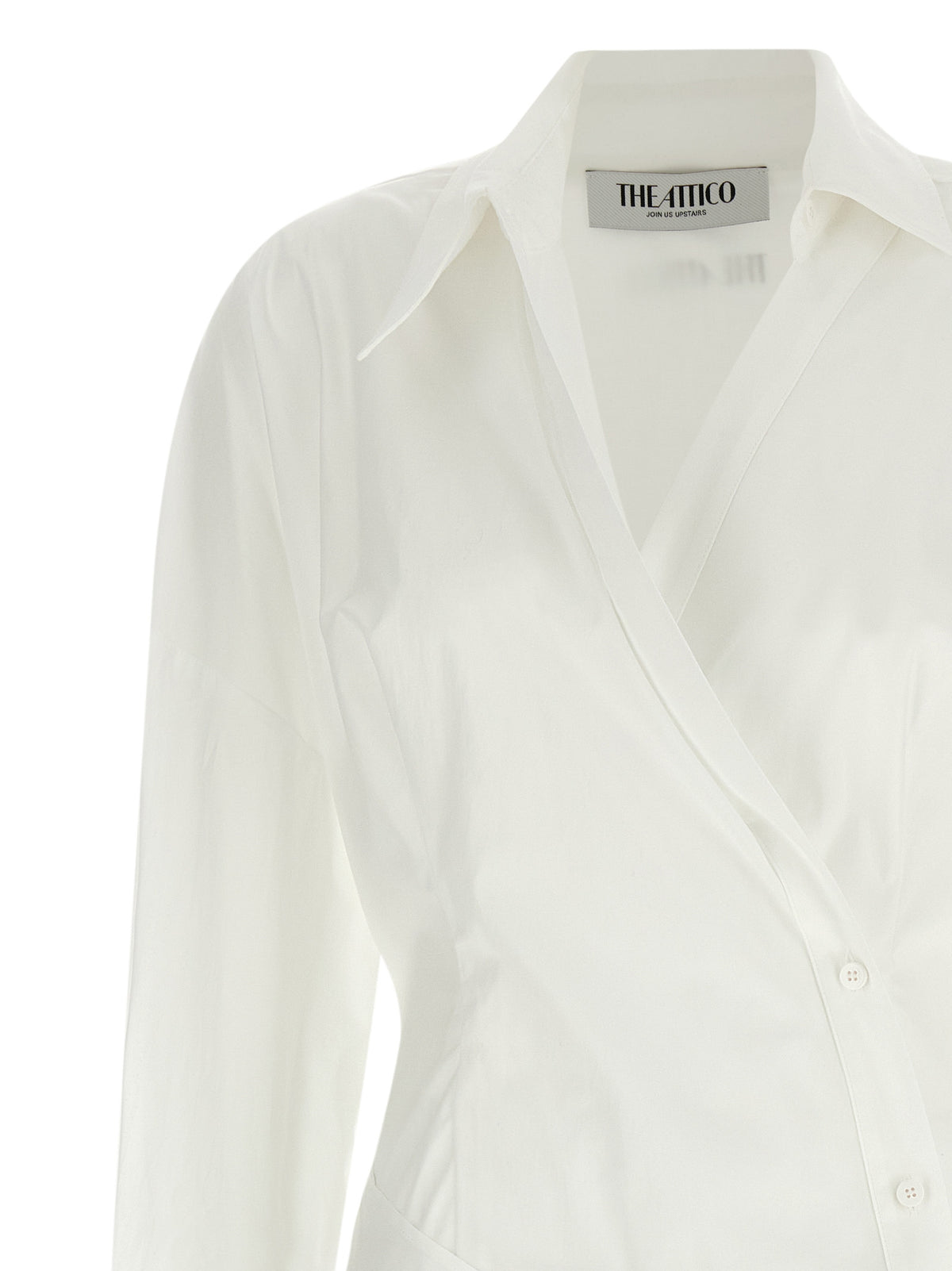 The Attico White Cotton Short Women's Dress