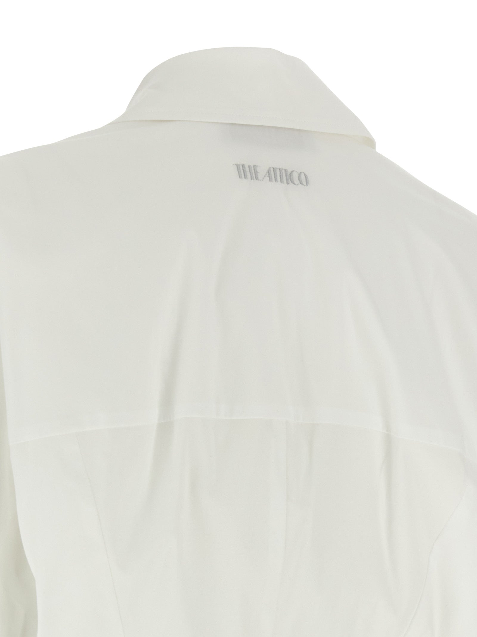 The Attico White Cotton Short Women's Dress
