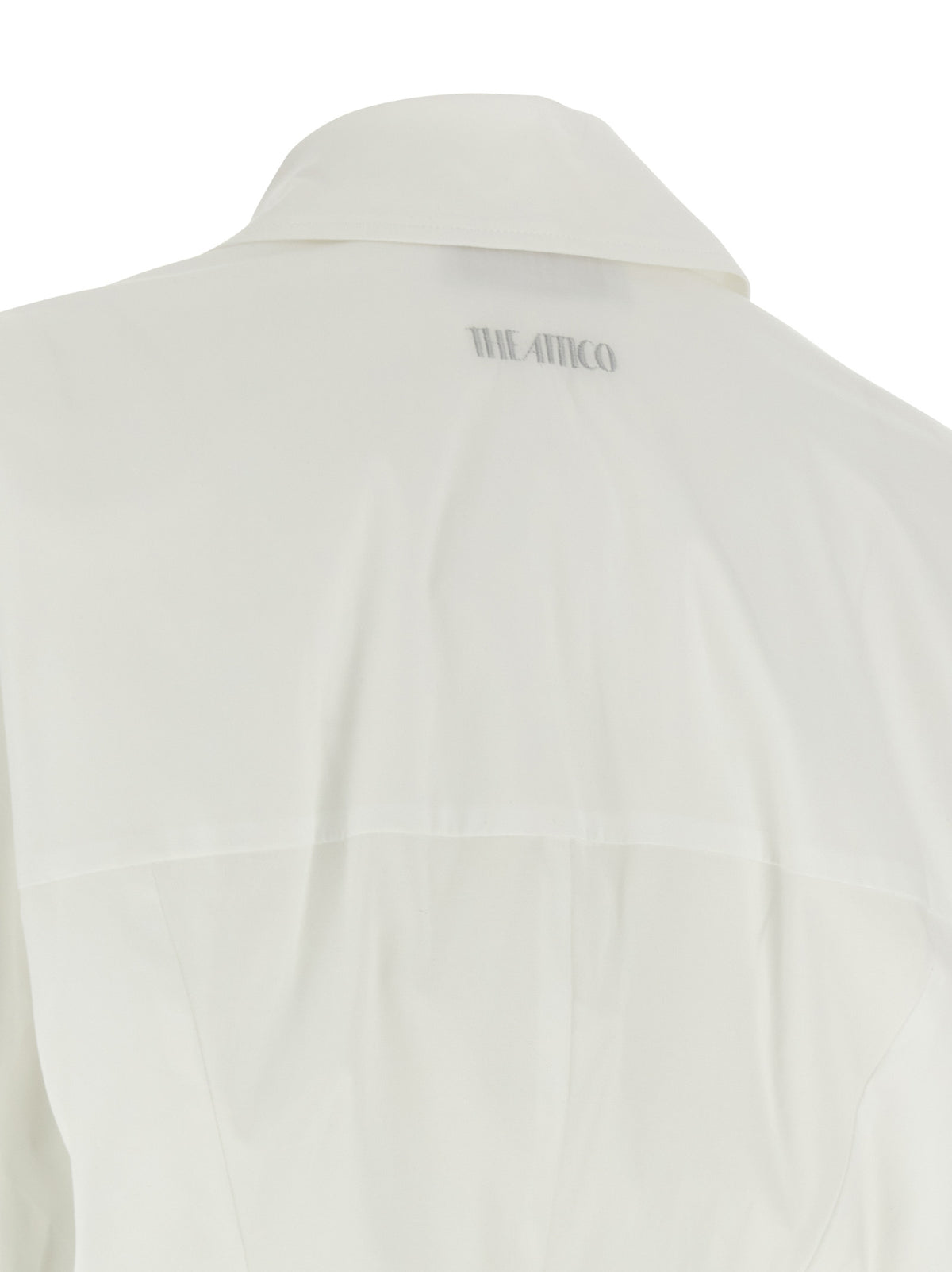 The Attico White Cotton Short Women's Dress