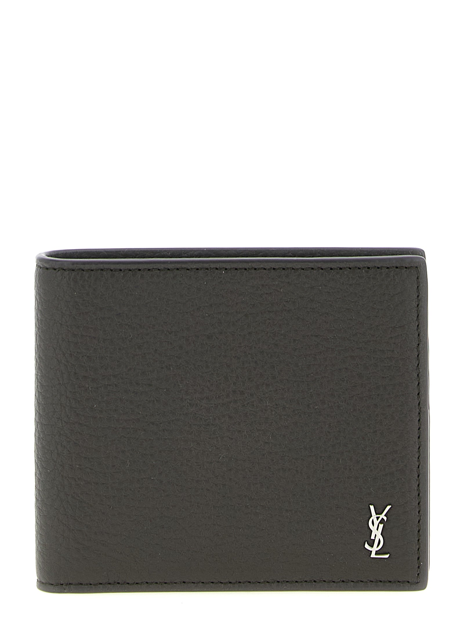 Saint Laurent Brown Calfskin Men's Wallet
