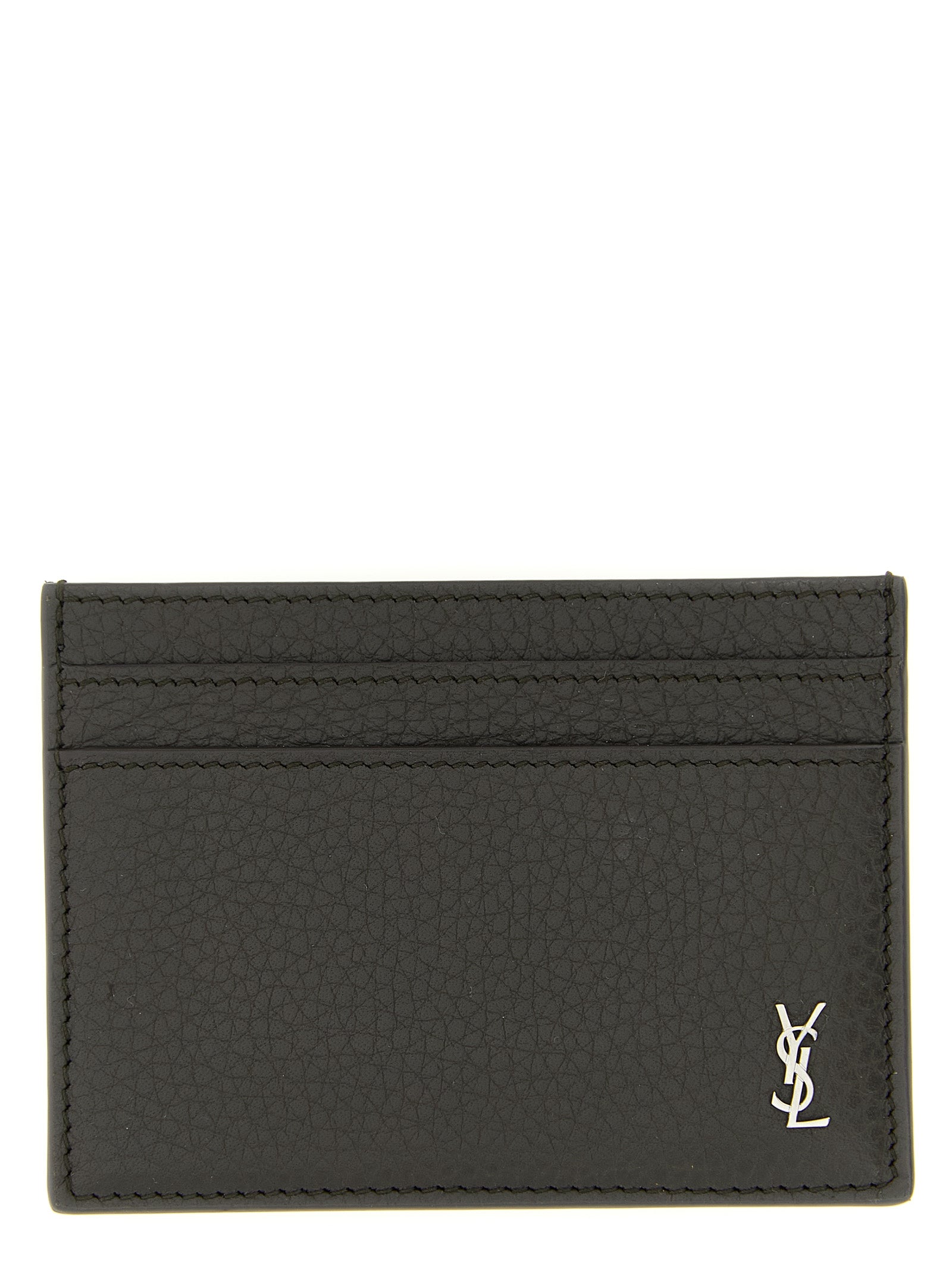 Saint Laurent Brown Calfskin Men's Cardholder