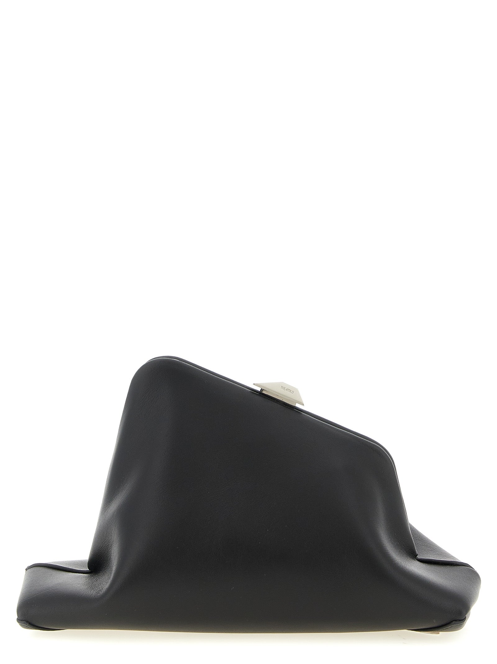 The Attico Black Calfskin Clutch Women's Bag