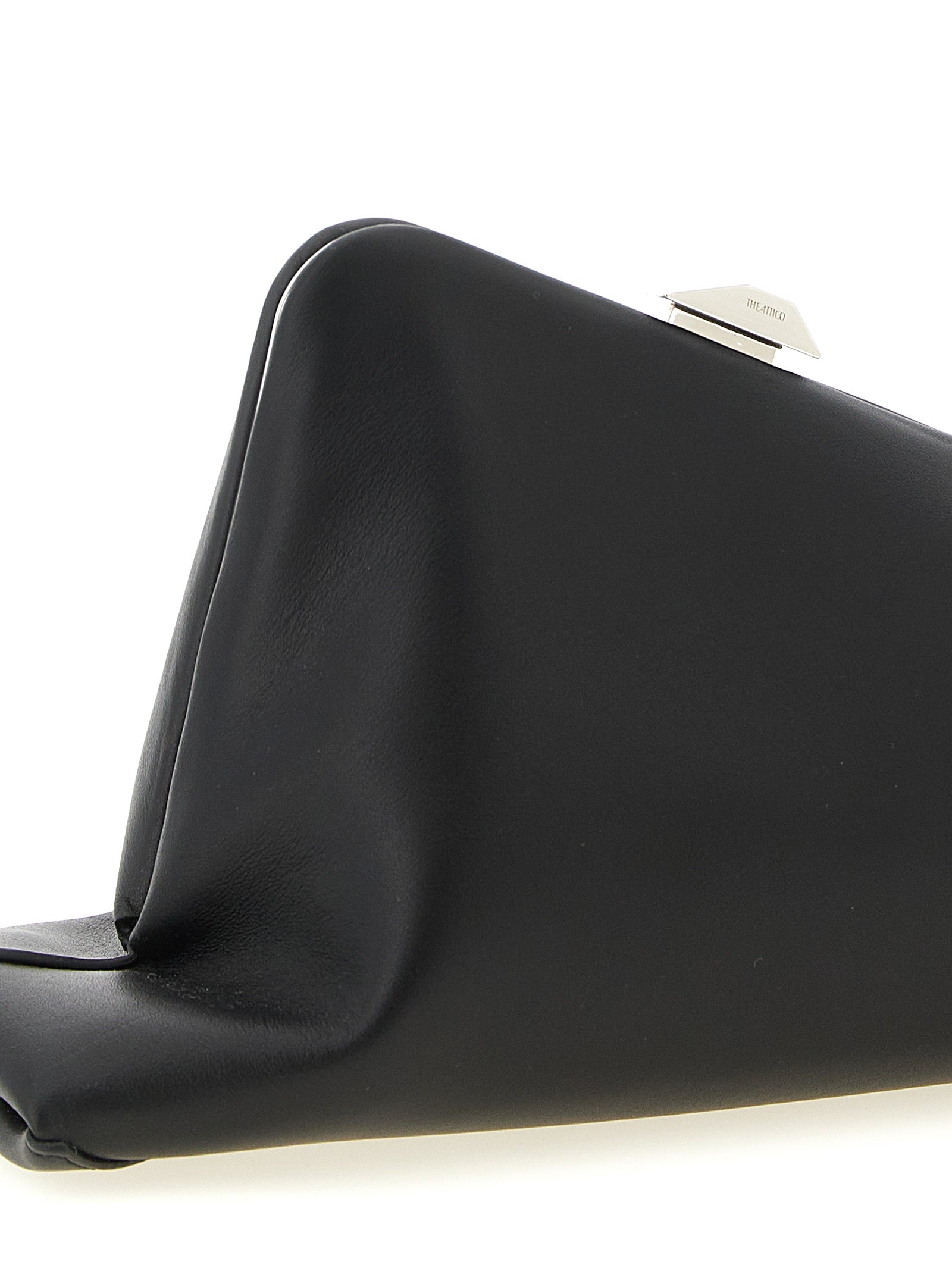 The Attico Black Calfskin Clutch Women's Bag