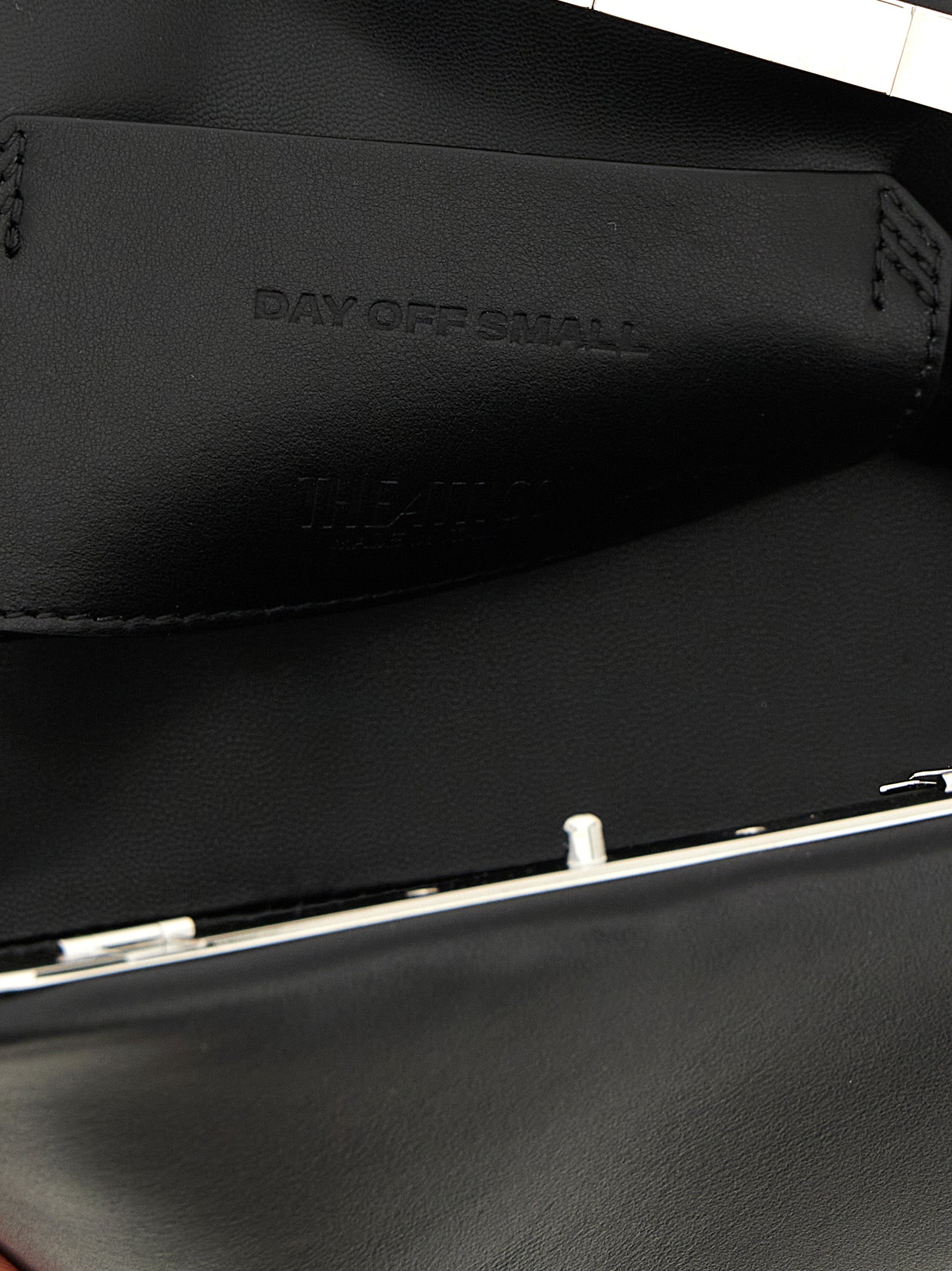 The Attico Black Calfskin Clutch Women's Bag