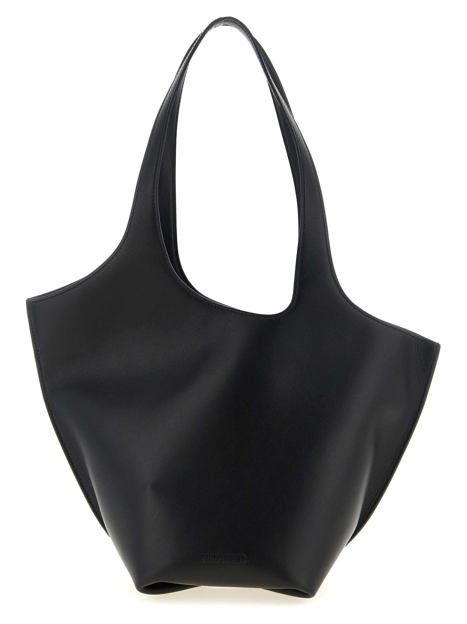 The Attico Black Calfskin Shoulder Women's Bag