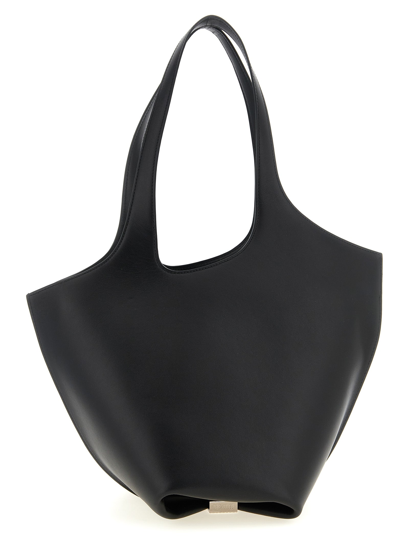 The Attico Black Calfskin Shoulder Women's Bag