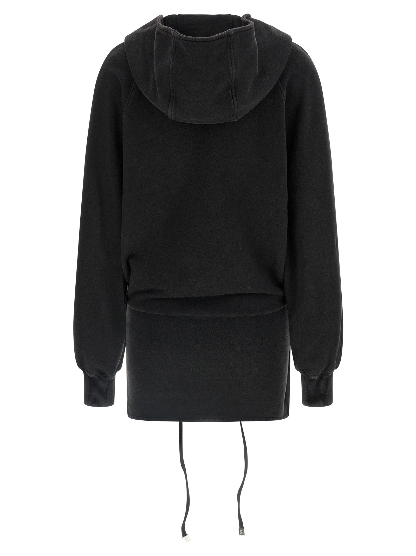 The Attico Black Cotton Short Women's Dress