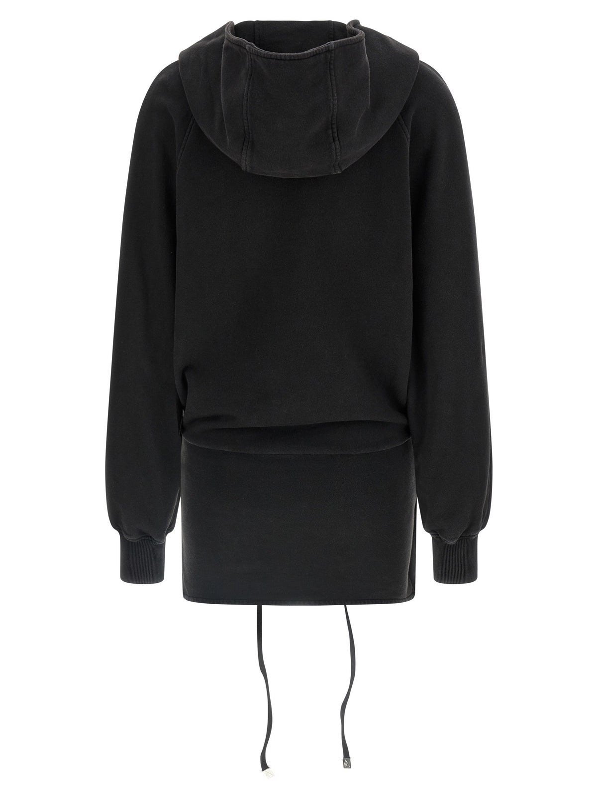 The Attico Black Cotton Short Women's Dress