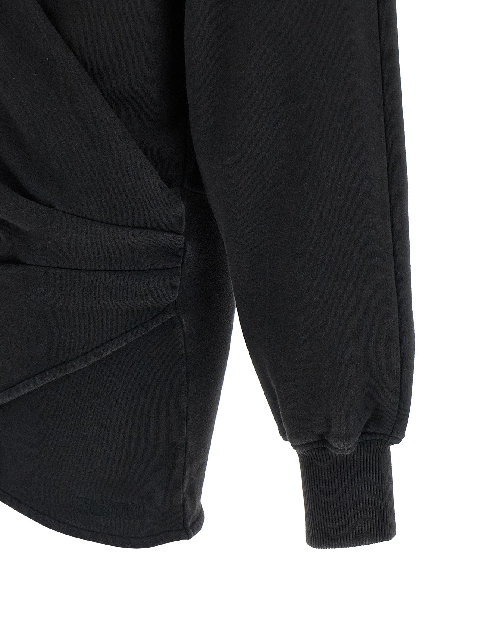 The Attico Black Cotton Short Women's Dress