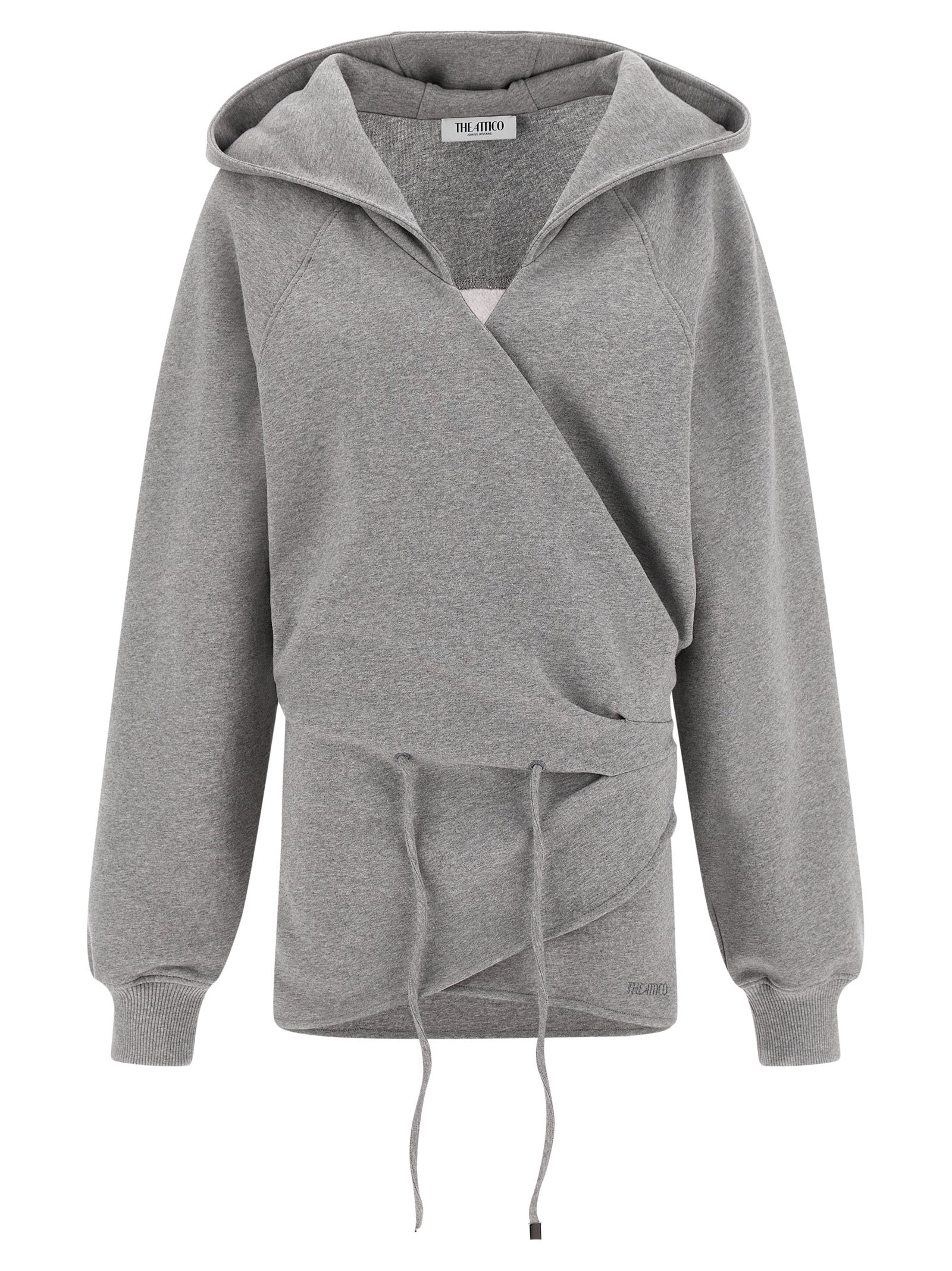 The Attico Gray Cotton Short Women's Dress
